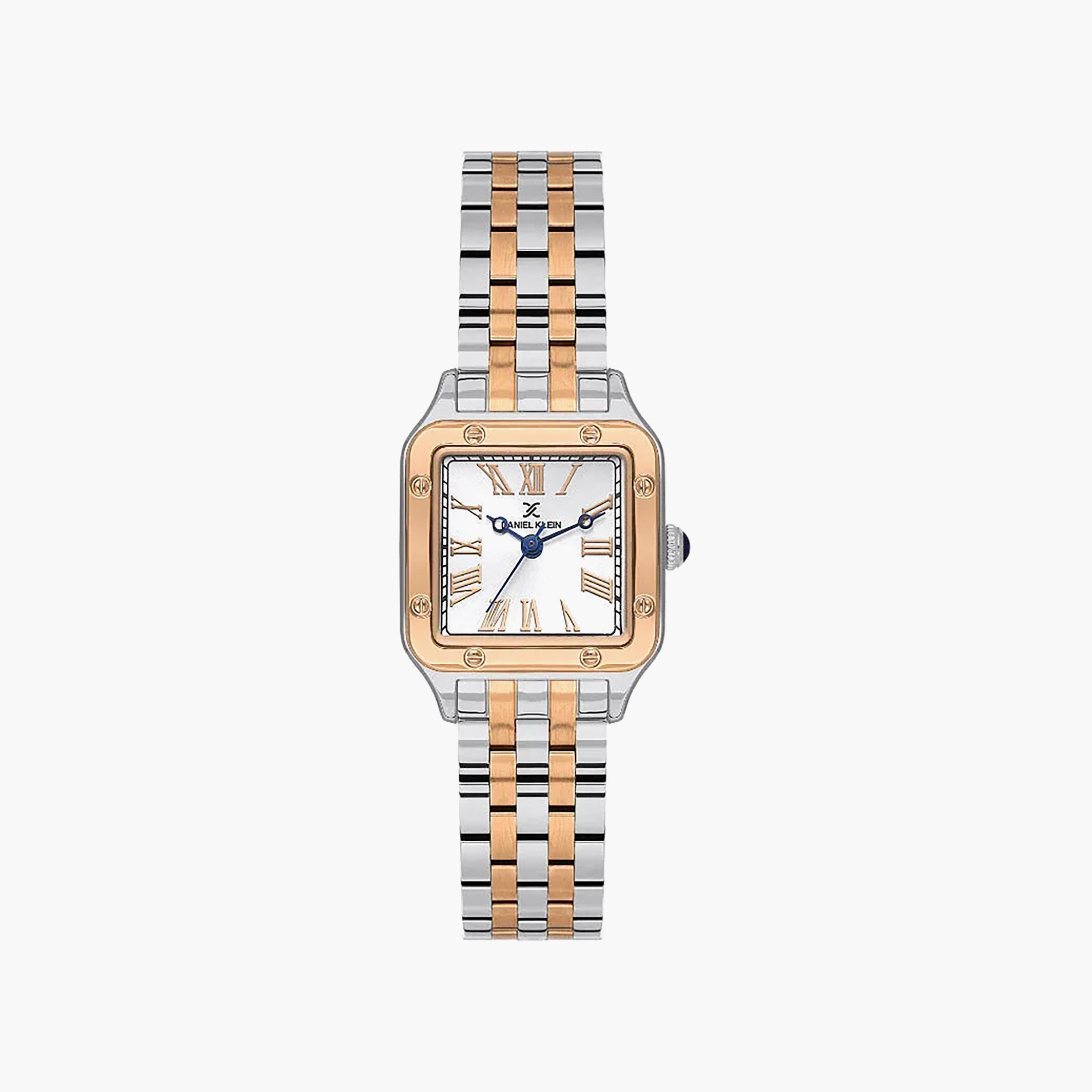 Daniel Klein Premium Silver and Rose Gold Stainless Steel Watch for Women | DK.1.14104-7-women-watchesandjewellery-watches-image-1