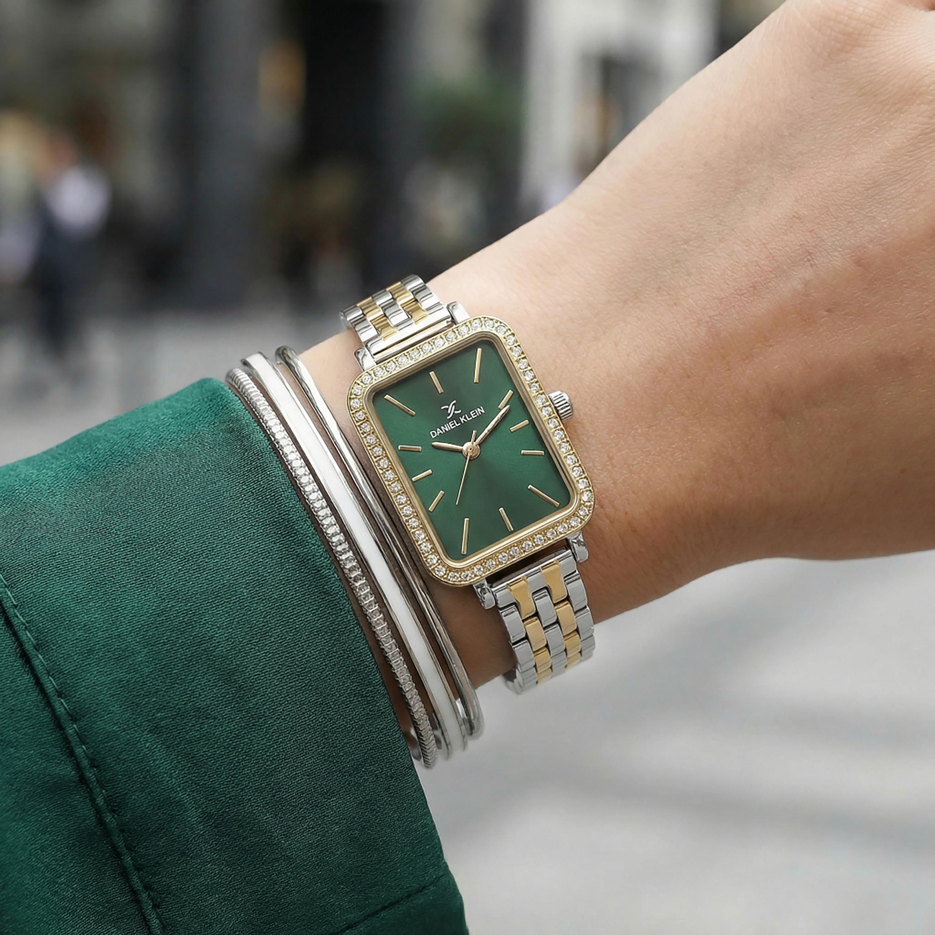 Daniel Klein Premium Silver and Gold Stainless Steel Watch for Women | DK.1.14105-3-women-watchesandjewellery-watches-image-3