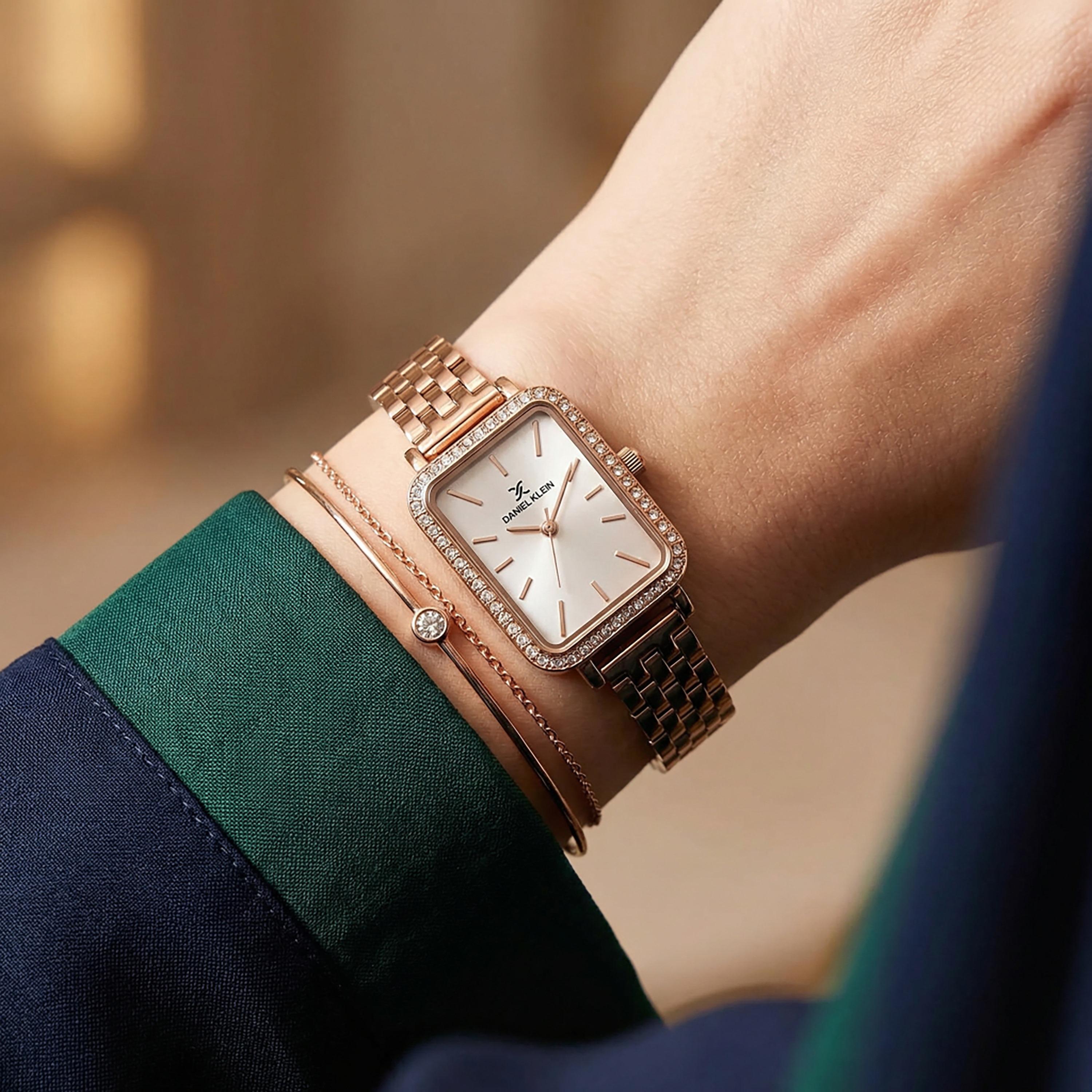 Daniel Klein Premium Rose Gold Stainless Steel Watch for Women | DK.1.14105-5-women-watchesandjewellery-watches-image-3