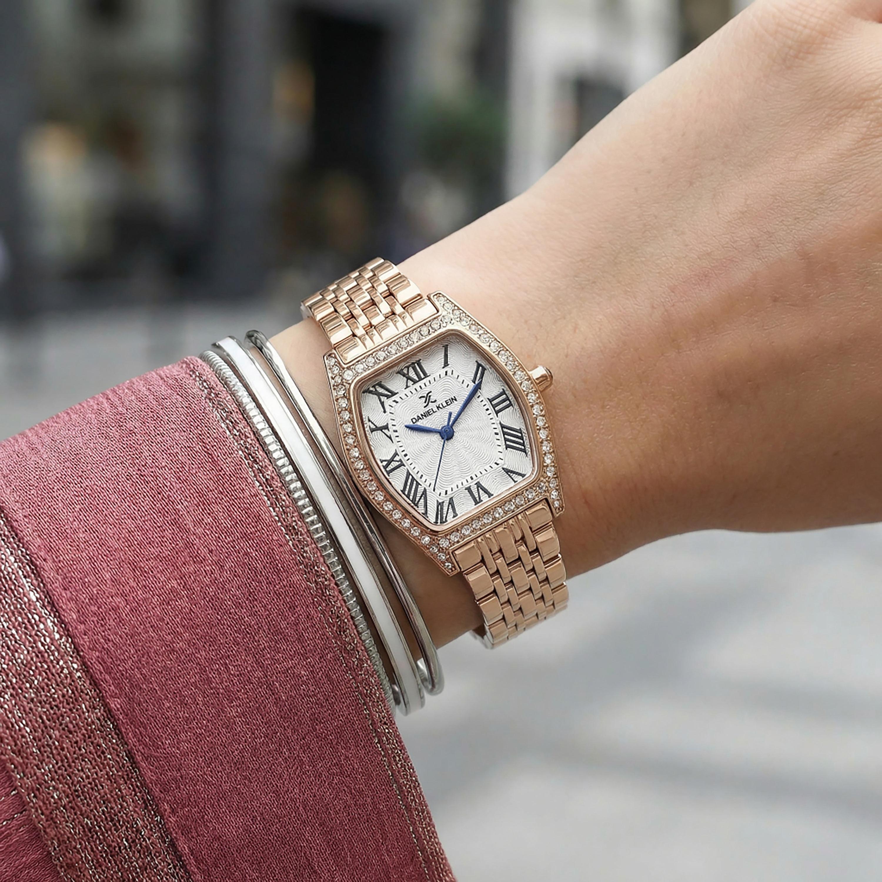 Daniel Klein Premium Rose Gold Stainless Steel Watch for Women | DK.1.14106-5-women-watchesandjewellery-watches-image-5
