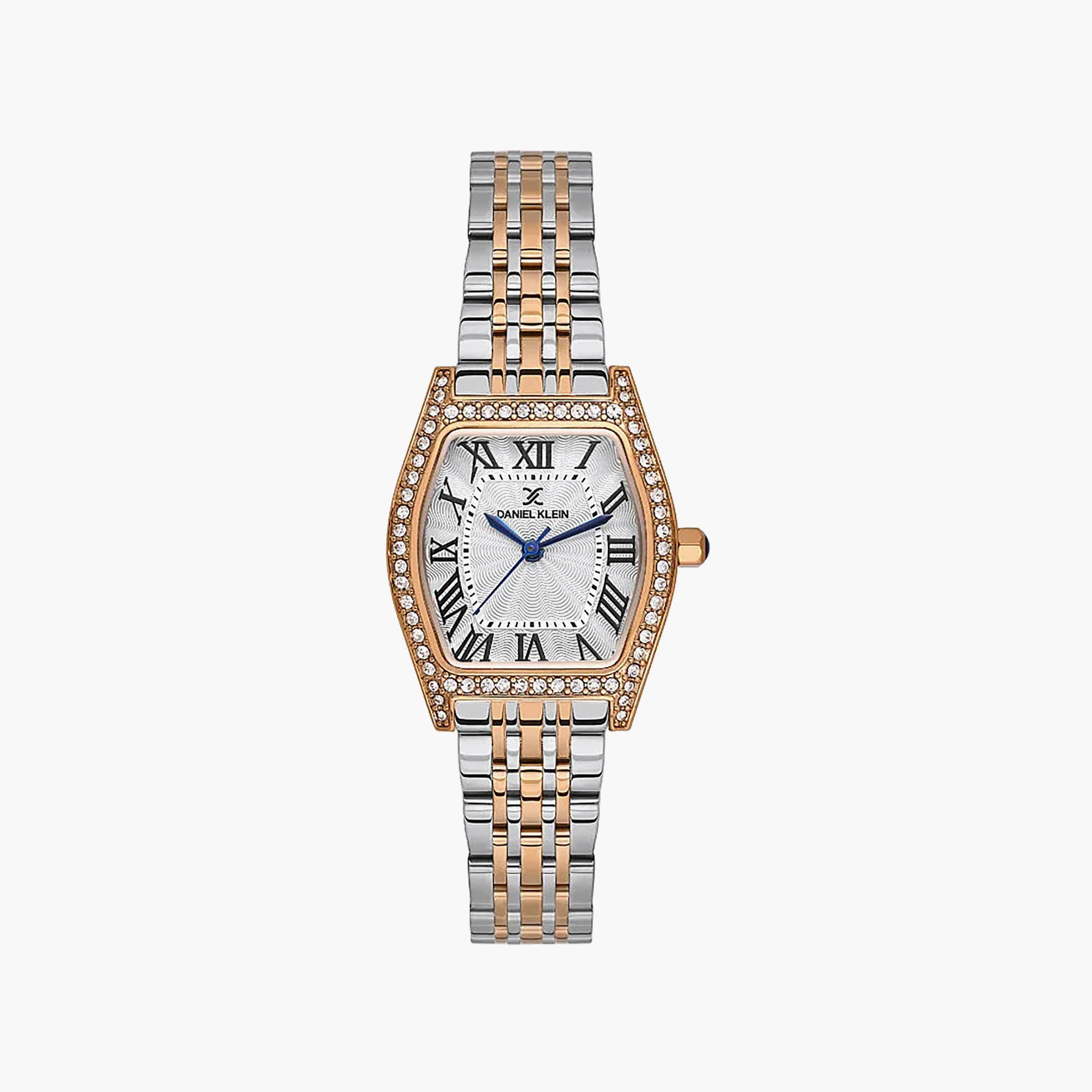 Daniel Klein Premium Silver and Rose Gold Stainless Steel Watch for Women | DK.1.14106-6-women-watchesandjewellery-watches-image-1