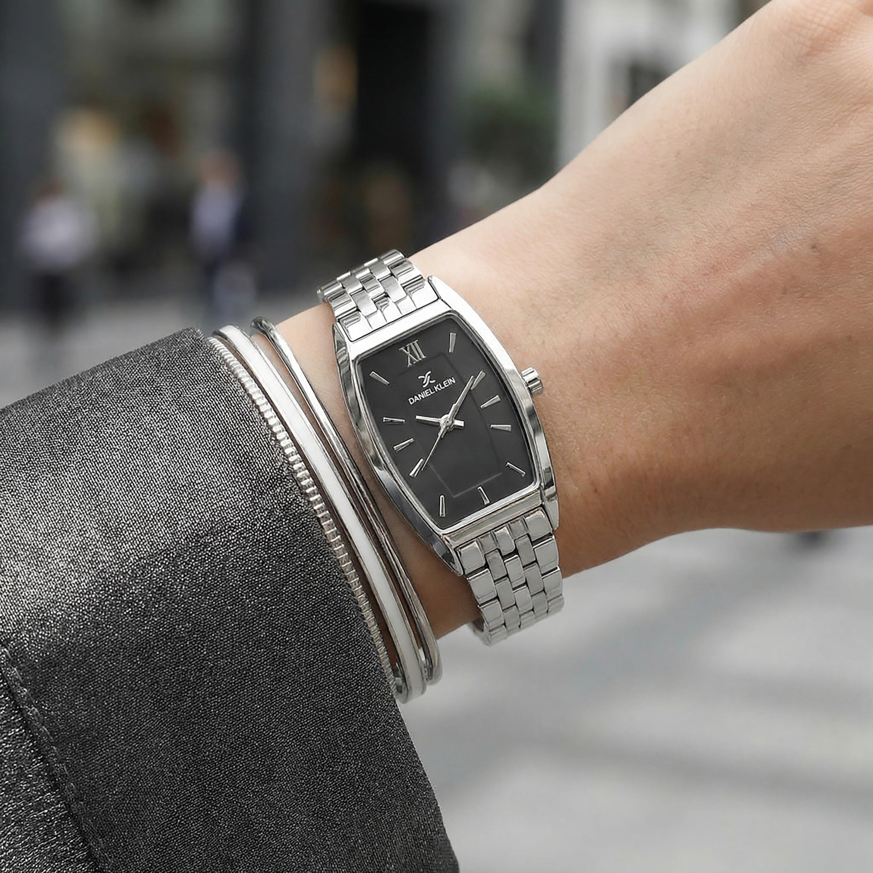 Daniel Klein Premium Silver Stainless Steel Watch for Women | DK.1.14107-2-women-watchesandjewellery-watches-image-3