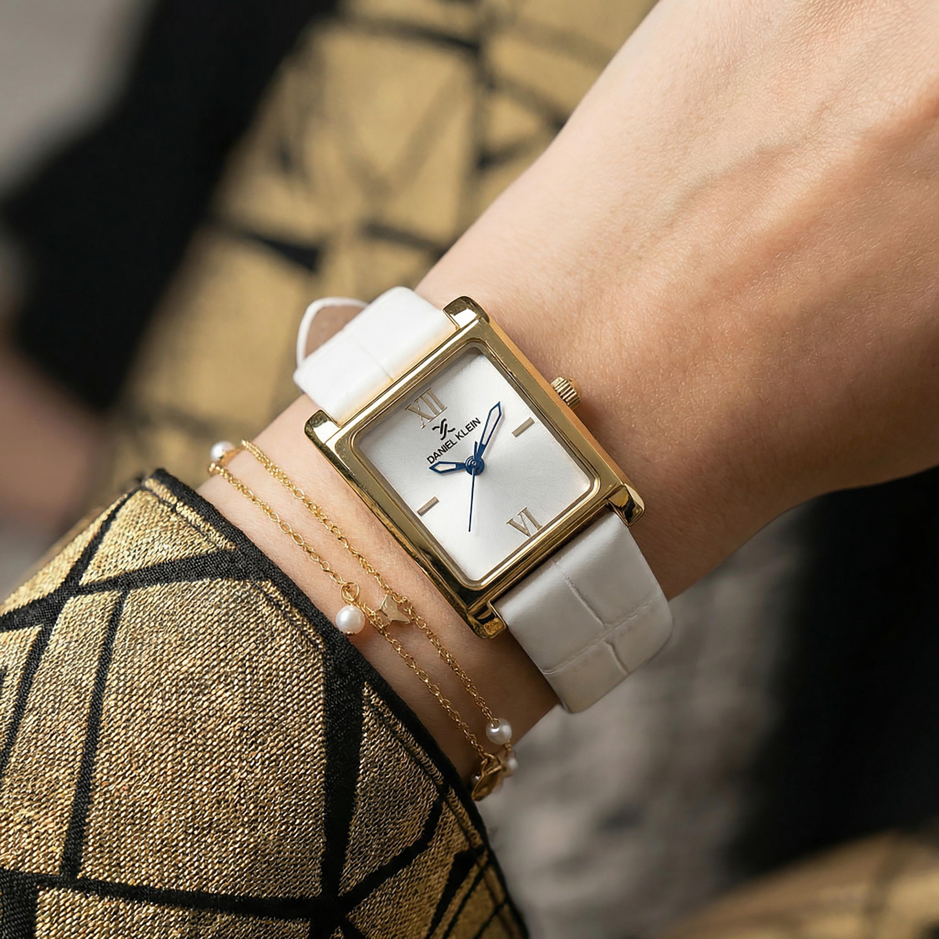 Daniel Klein Premium White Leather Watch for Women | DK.1.14112-3-women-watchesandjewellery-watches-image-3