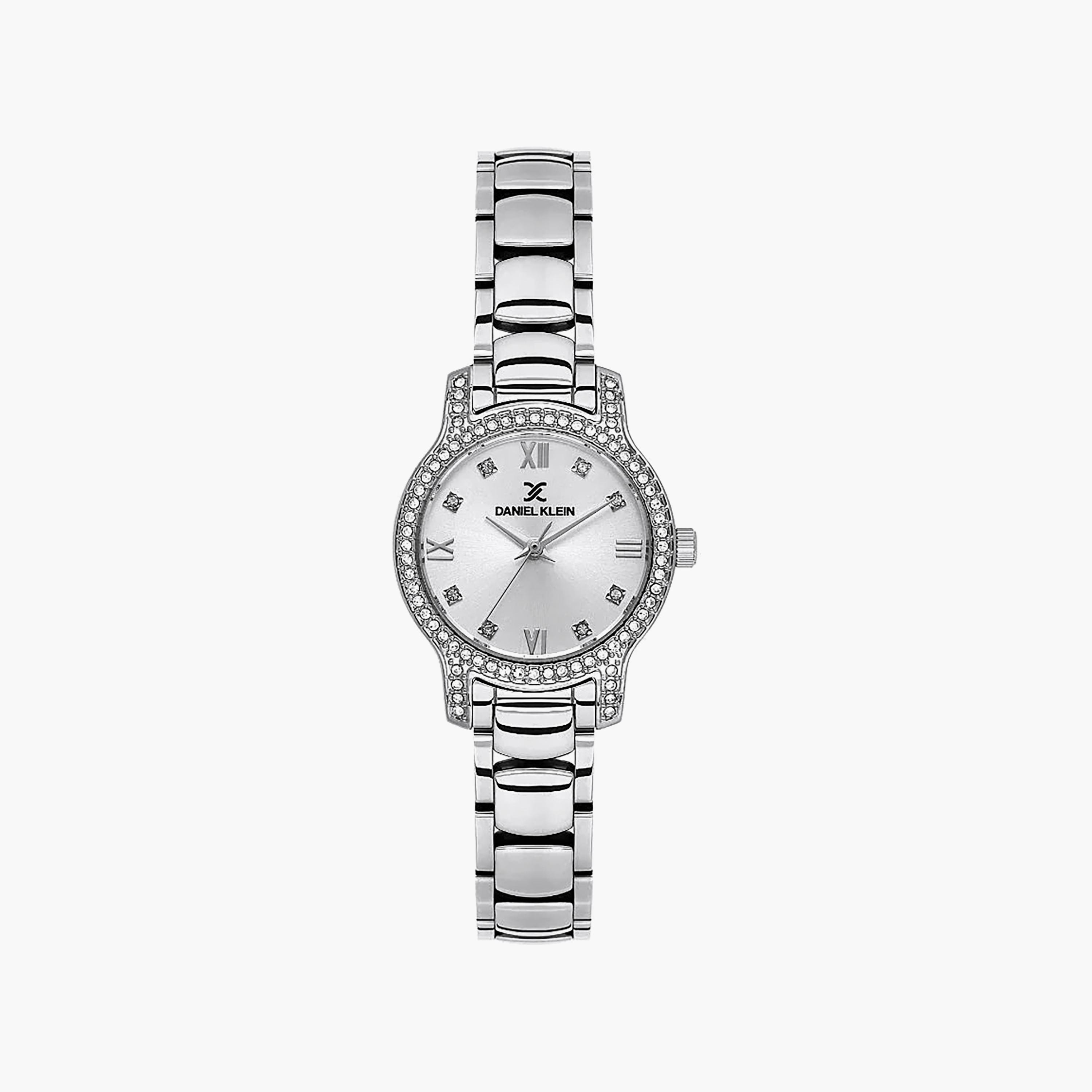 Daniel Klein Premium Silver Stainless Steel Watch for Women | DK.1.14118-1-women-watchesandjewellery-watches-image-1