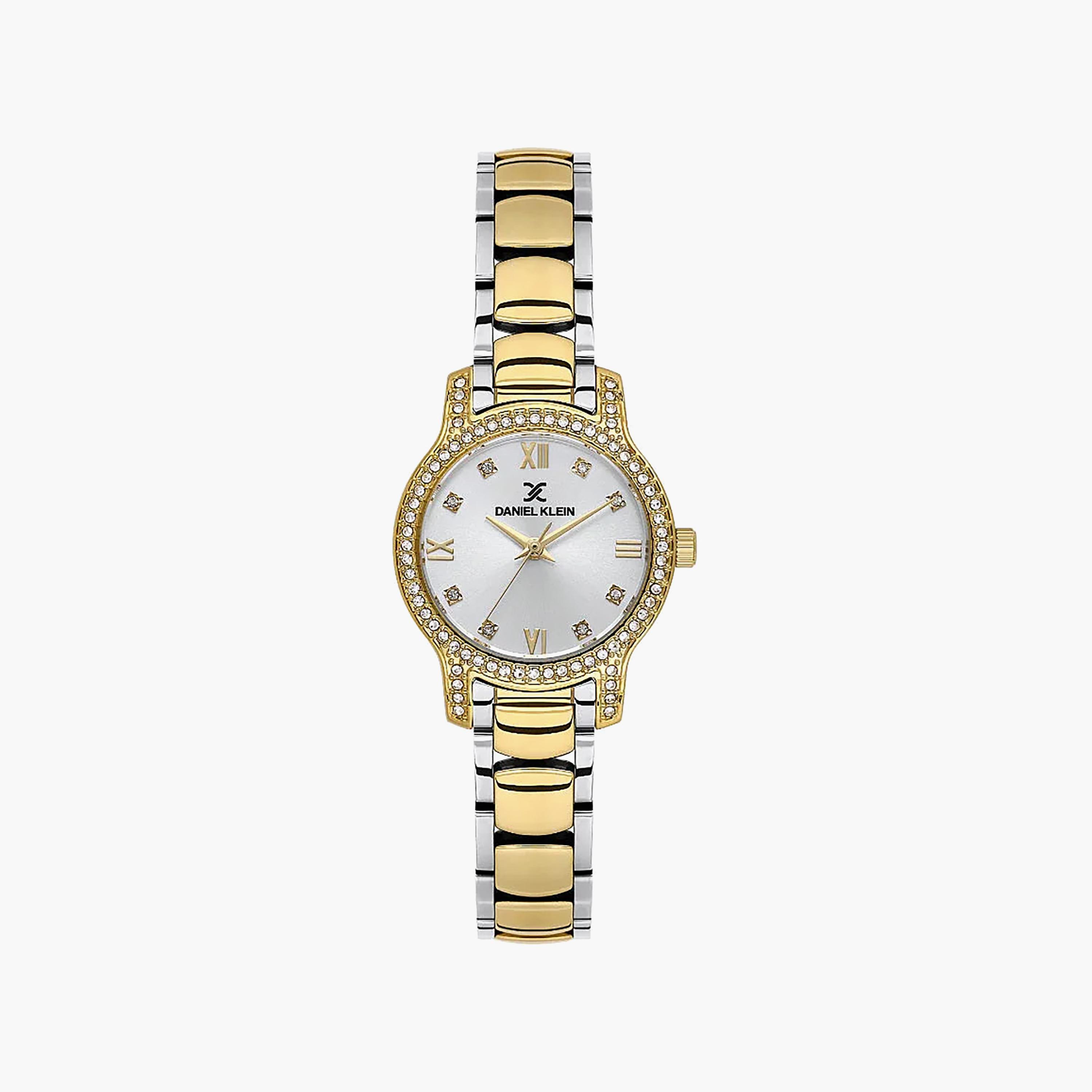 Daniel Klein Premium Silver and Gold Stainless Steel Watch for Women | DK.1.14118-4-women-watchesandjewellery-watches-image-1