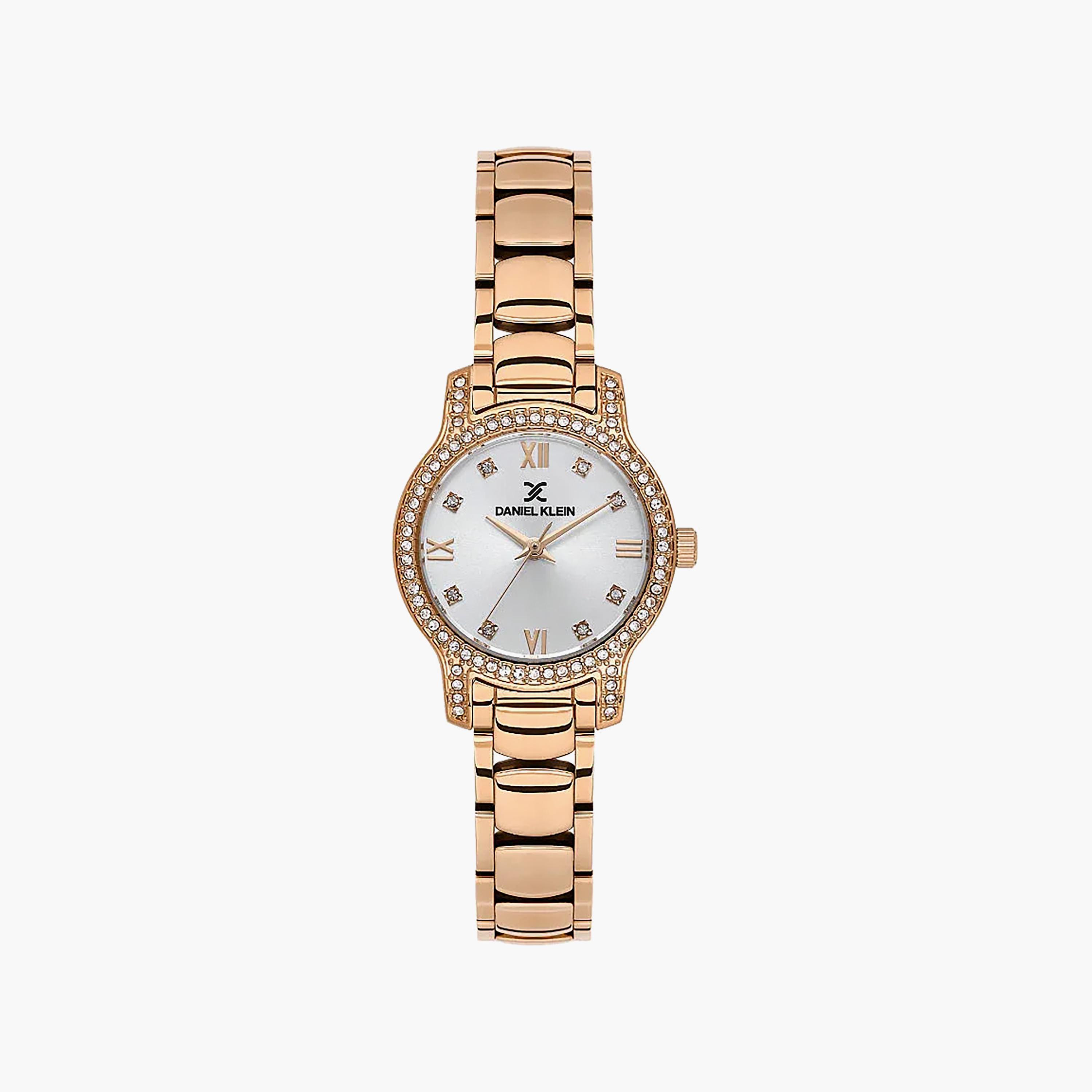 Daniel Klein Premium Rose Gold Stainless Steel Watch for Women | DK.1.14118-5-women-watchesandjewellery-watches-image-1