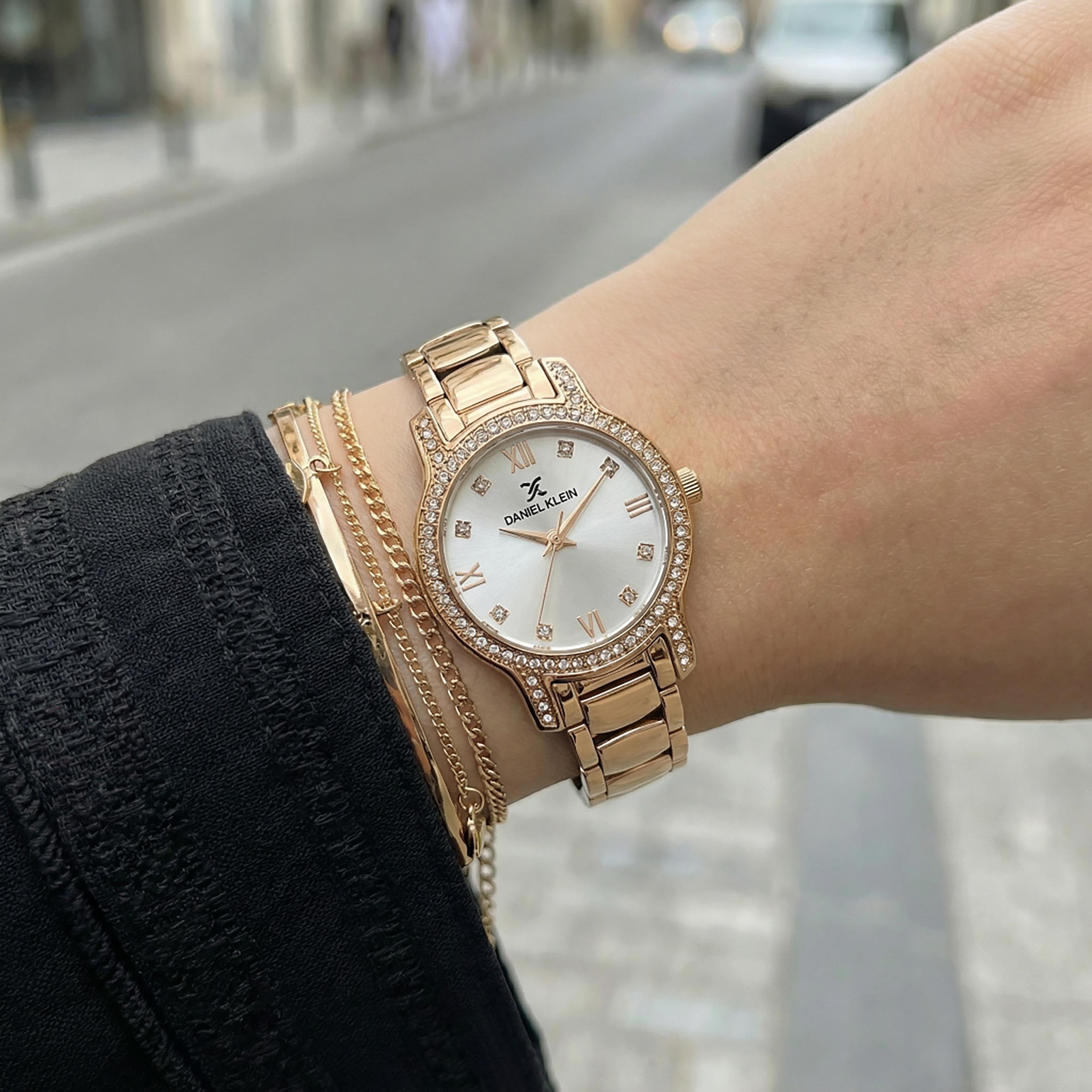 Daniel Klein Premium Rose Gold Stainless Steel Watch for Women | DK.1.14118-5-women-watchesandjewellery-watches-image-5