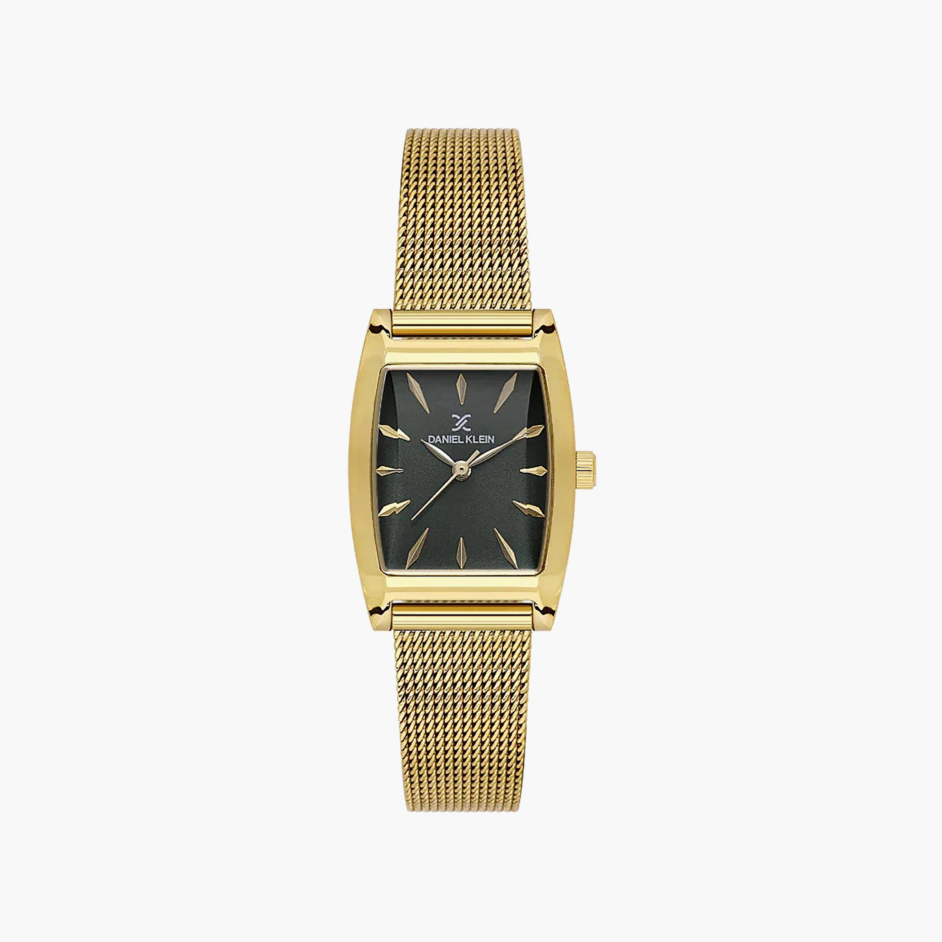 ساعة دانيال كلاين النسائية الفاخرة بسوار ذهبي شبكي | DK.1.14119-3-women-watchesandjewellery-watches-image-1