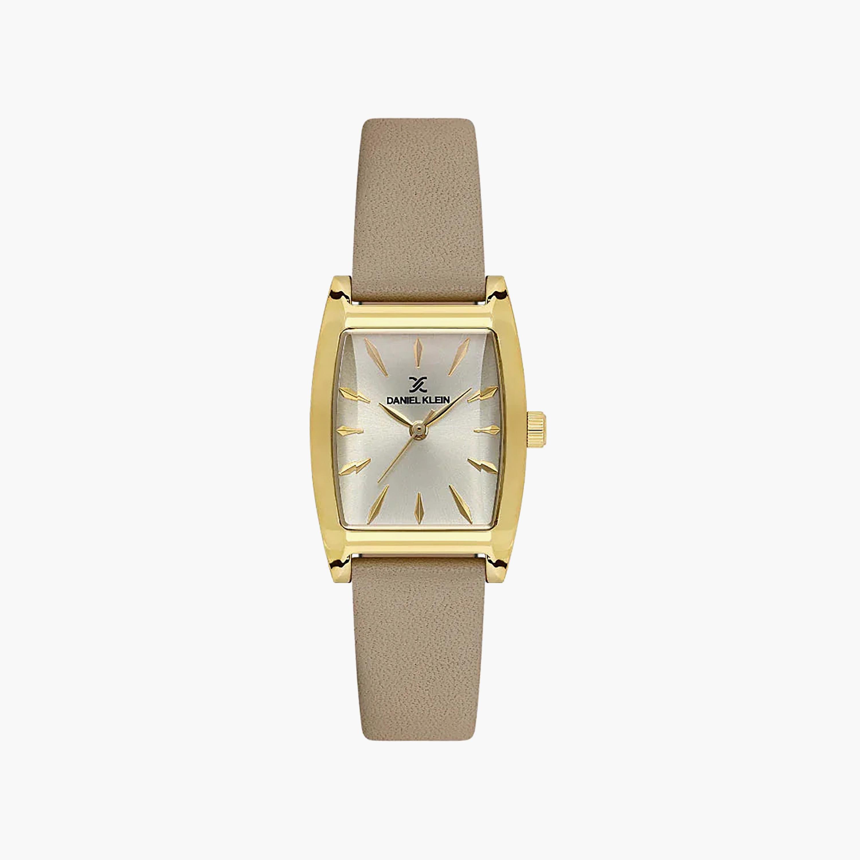 Daniel Klein Premium Beige Leather Watch for Women | DK.1.14120-4-women-watchesandjewellery-watches-image-1