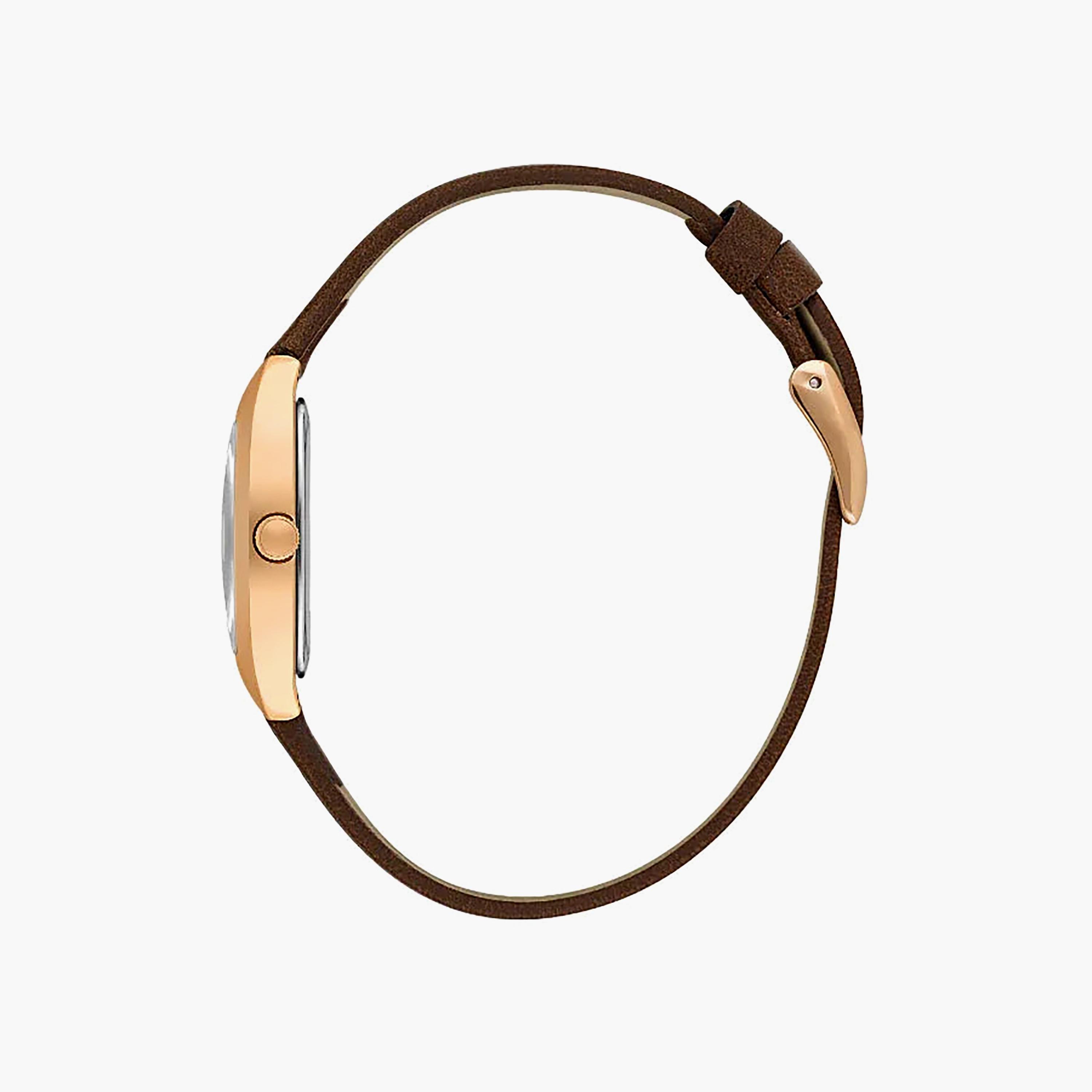 ساعة دانيال كلاين الفاخرة للنساء، مصنوعة من الجلد البني الداكن | DK.1.14120-5-women-watchesandjewellery-watches-image-2