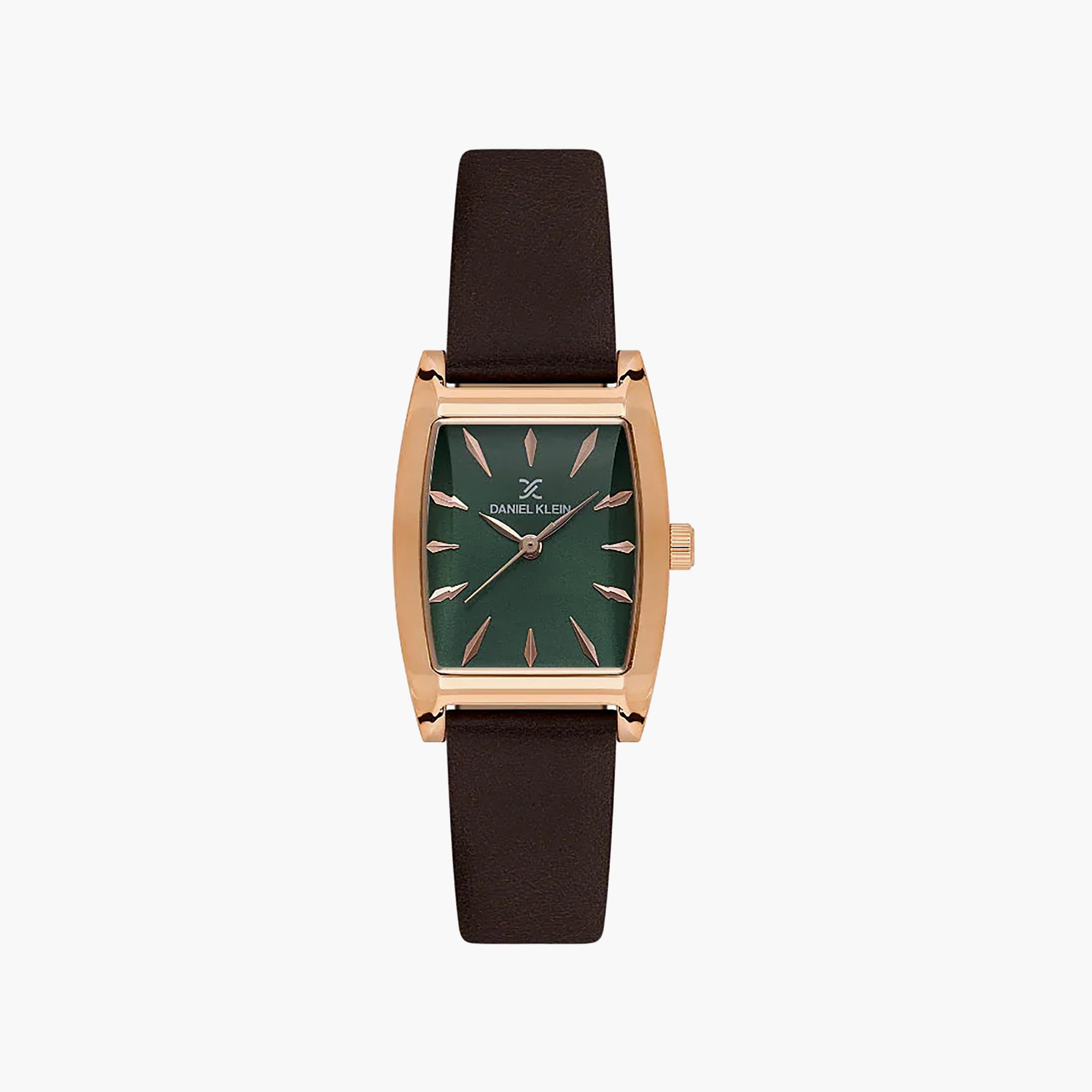 Daniel Klein Premium Dark Brown Leather Watch for Women | DK.1.14120-6-women-watchesandjewellery-watches-image-1