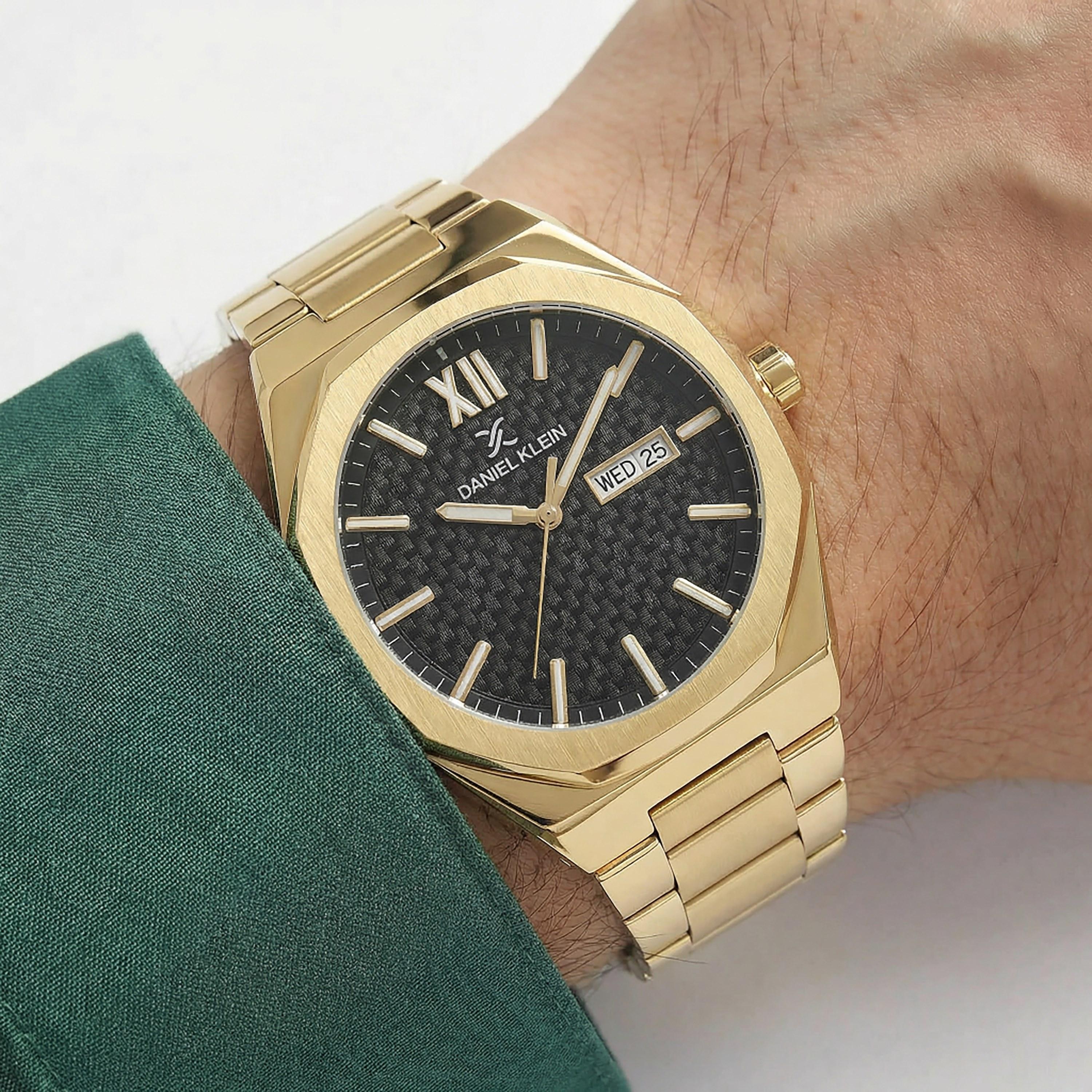 ساعة دانيال كلاين بريميوم ذهبية من الفولاذ المقاوم للصدأ للرجال | DK.1.14149-5-men-watchesandjewellery-watches-image-3