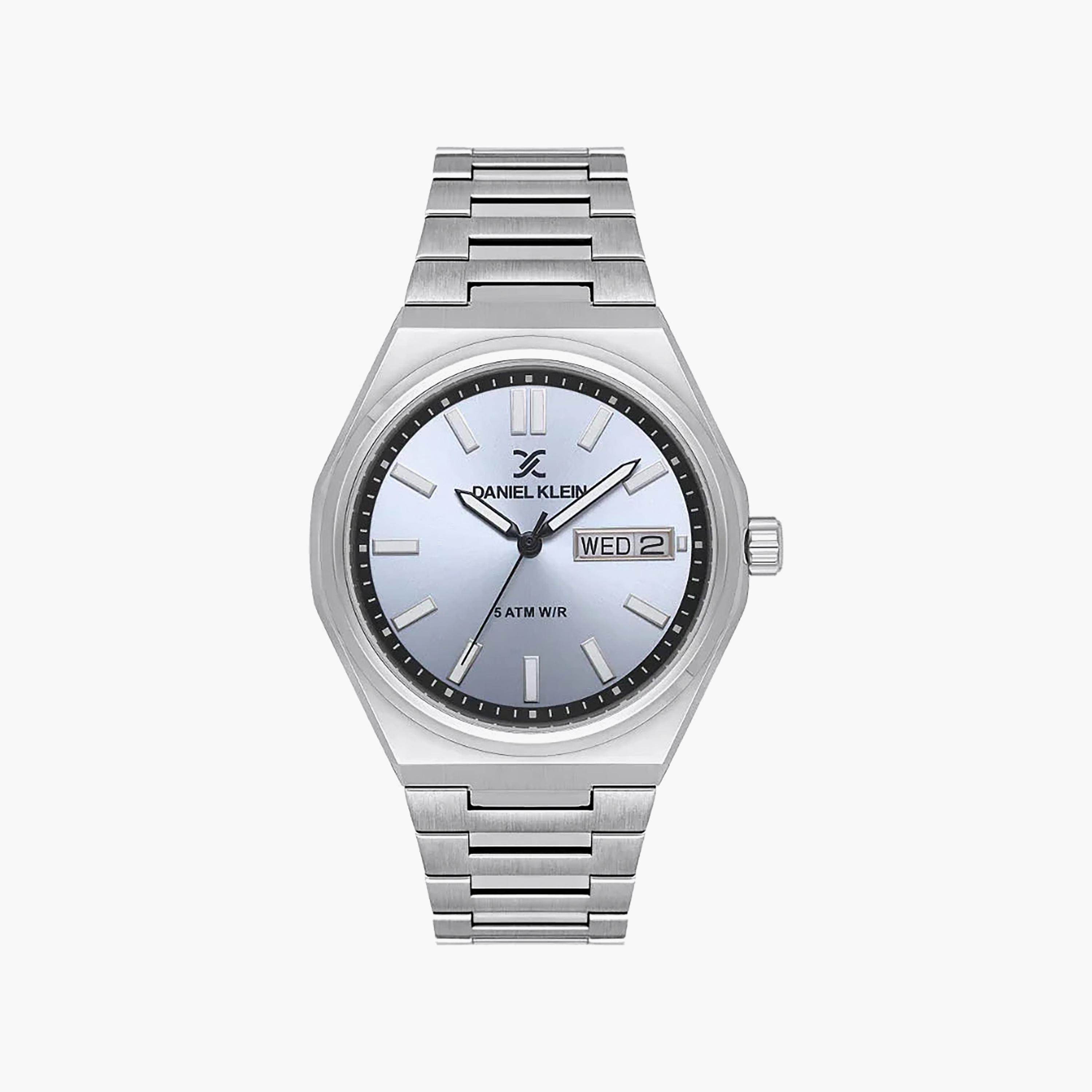 ساعة دانيال كلاين بريميوم فضية من الفولاذ المقاوم للصدأ للرجال | DK.1.14150-6-men-watchesandjewellery-watches-image-1
