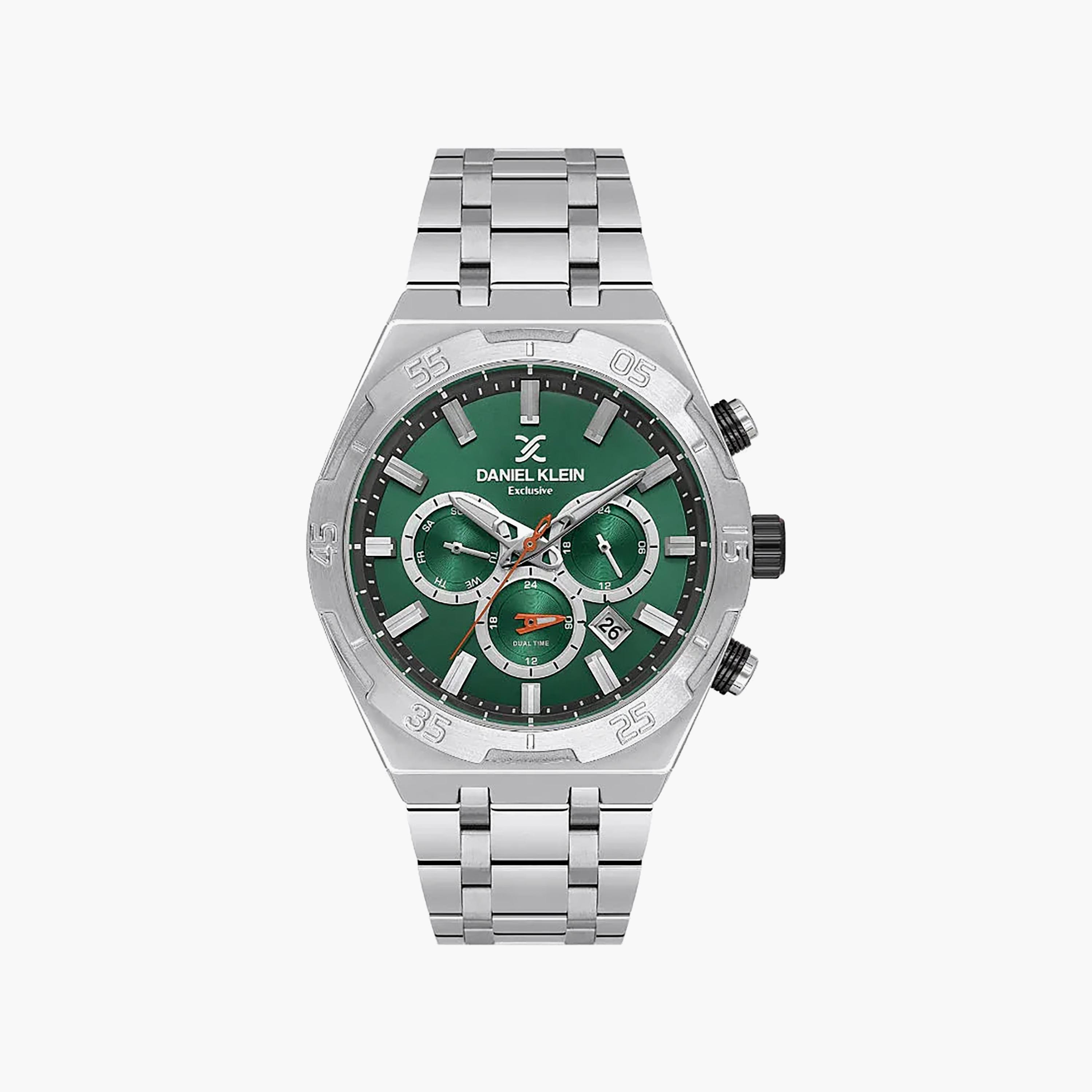 ساعة دانيال كلاين الحصرية للرجال من الفولاذ المقاوم للصدأ الفضي | DK.1.14207-3-men-watchesandjewellery-watches-image-1