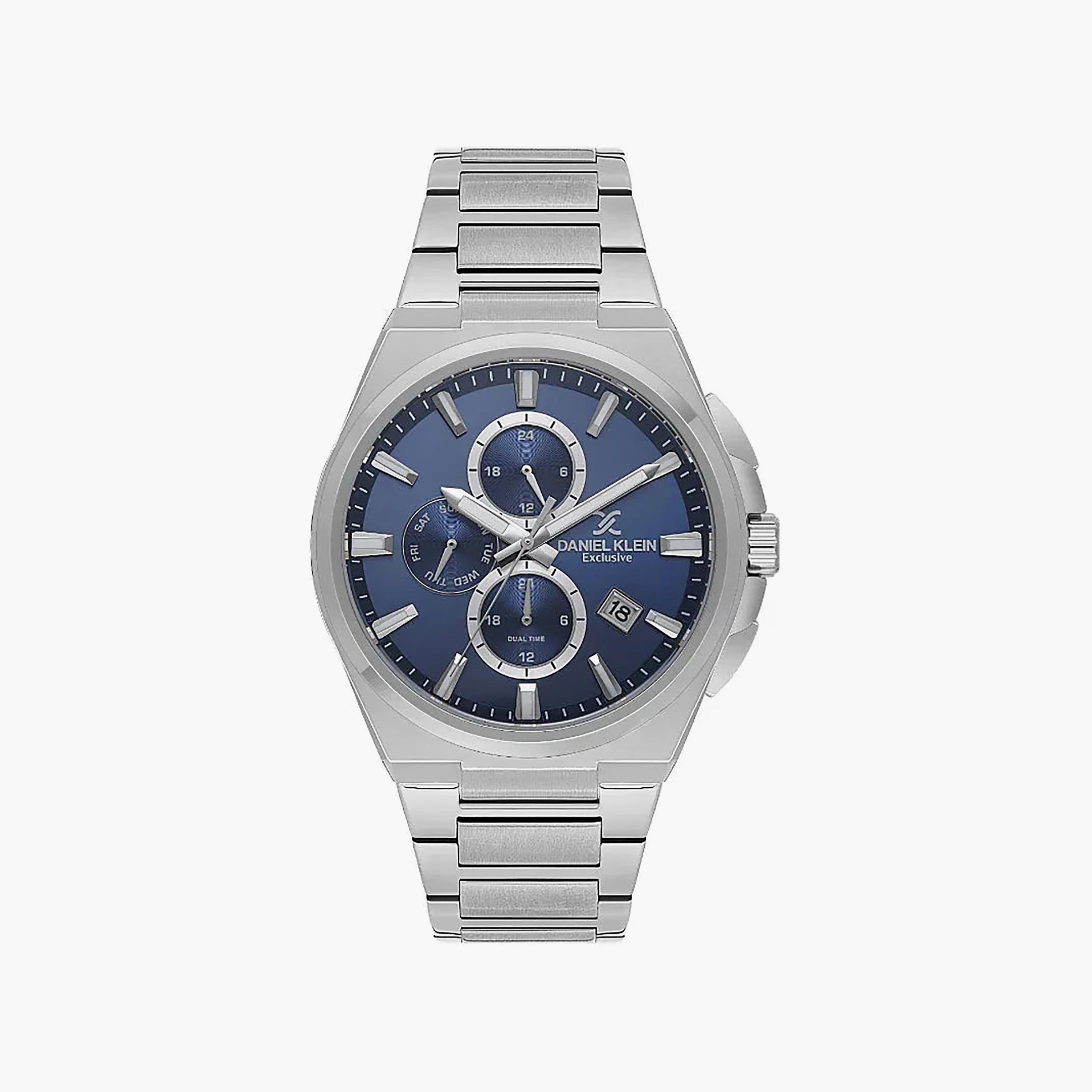 ساعة دانيال كلاين الحصرية للرجال من الفولاذ المقاوم للصدأ الفضي | DK.1.14214-3-men-watchesandjewellery-watches-image-1