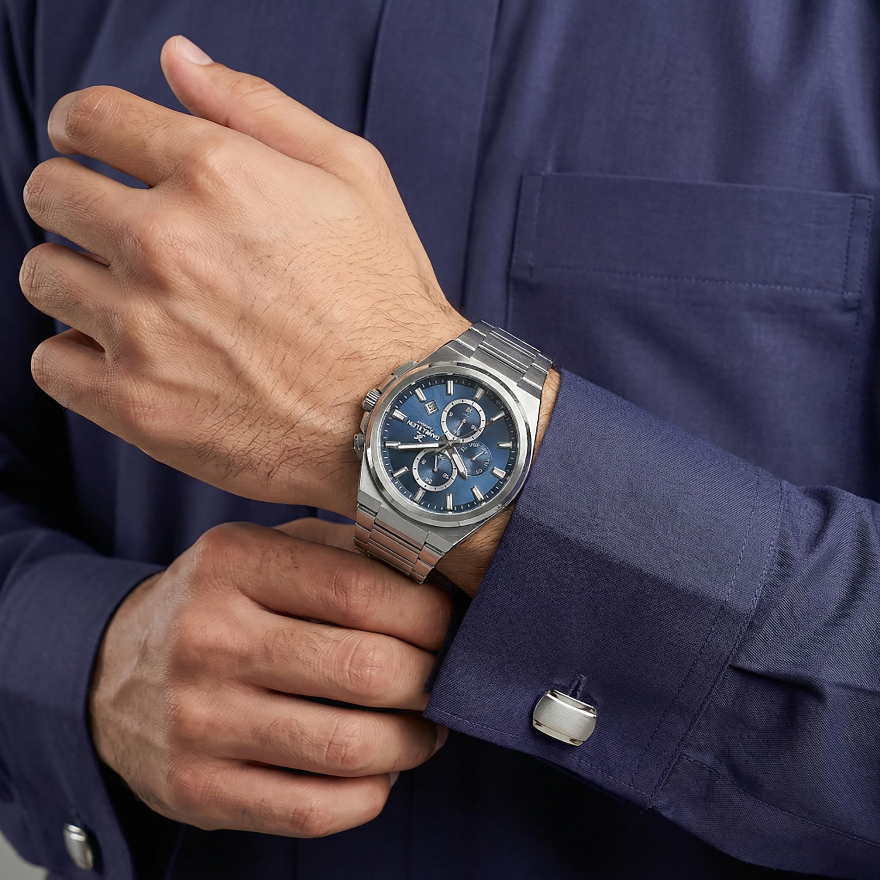 ساعة دانيال كلاين الحصرية للرجال من الفولاذ المقاوم للصدأ الفضي | DK.1.14214-3-men-watchesandjewellery-watches-image-3