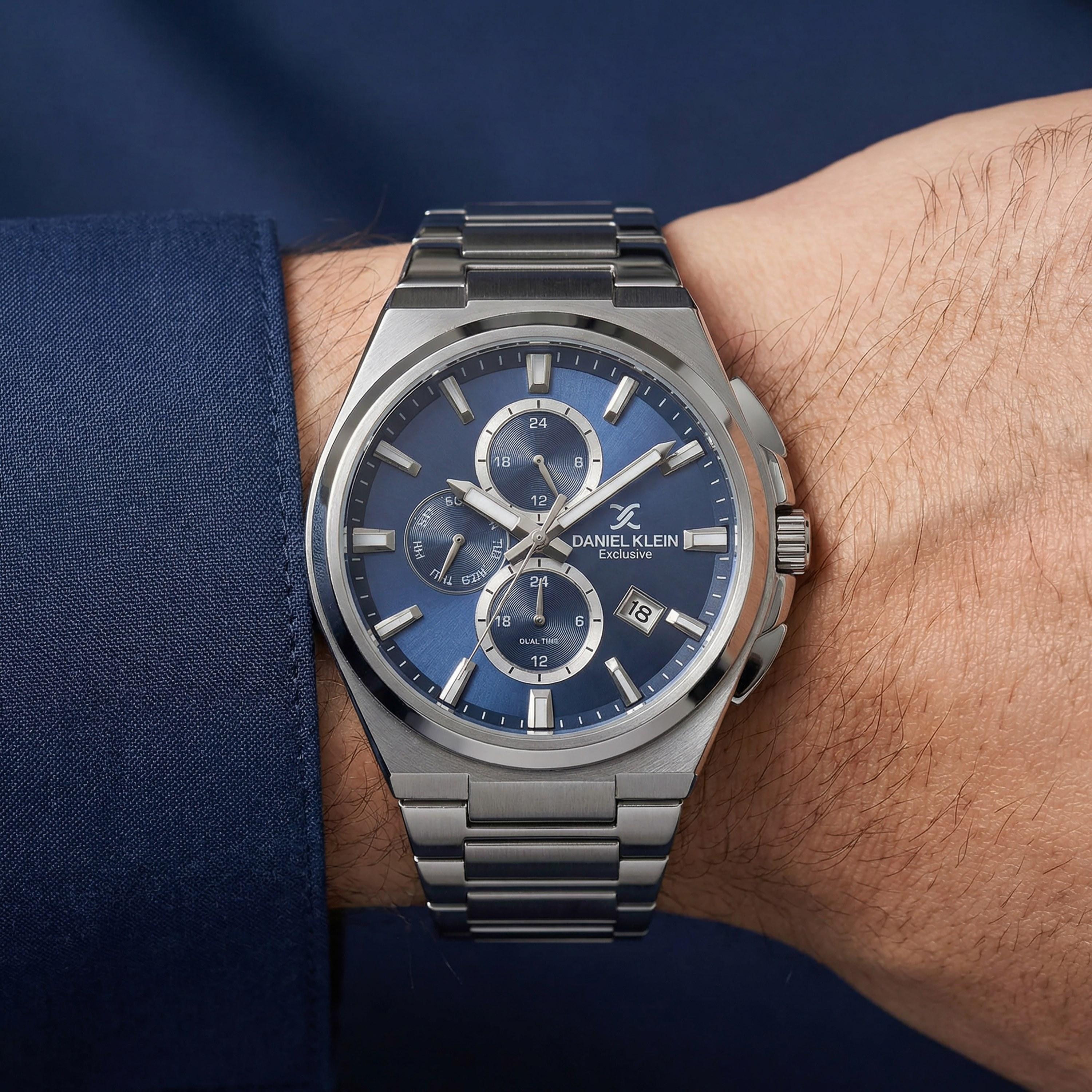 ساعة دانيال كلاين الحصرية للرجال من الفولاذ المقاوم للصدأ الفضي | DK.1.14214-3-men-watchesandjewellery-watches-image-4