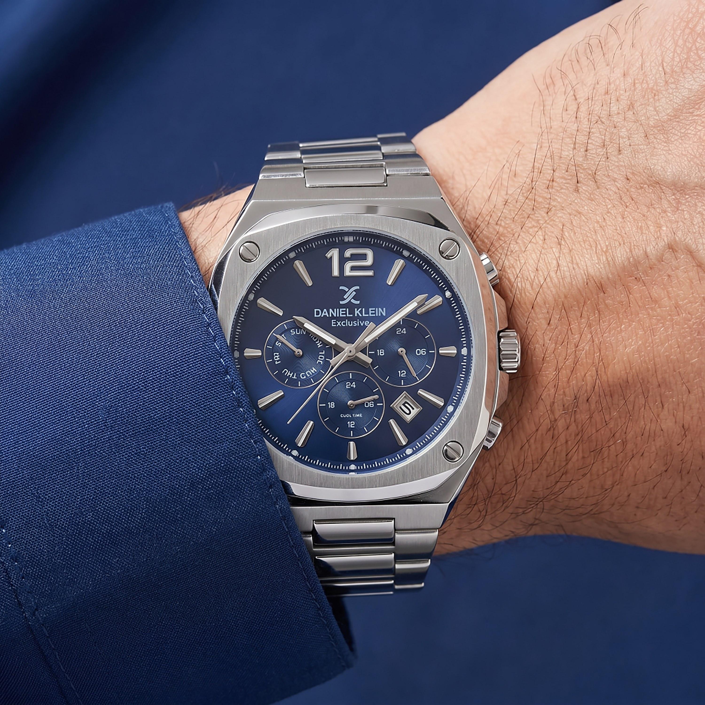 ساعة دانيال كلاين الحصرية للرجال من الفولاذ المقاوم للصدأ الفضي | DK.1.14215-3-men-watchesandjewellery-watches-image-4