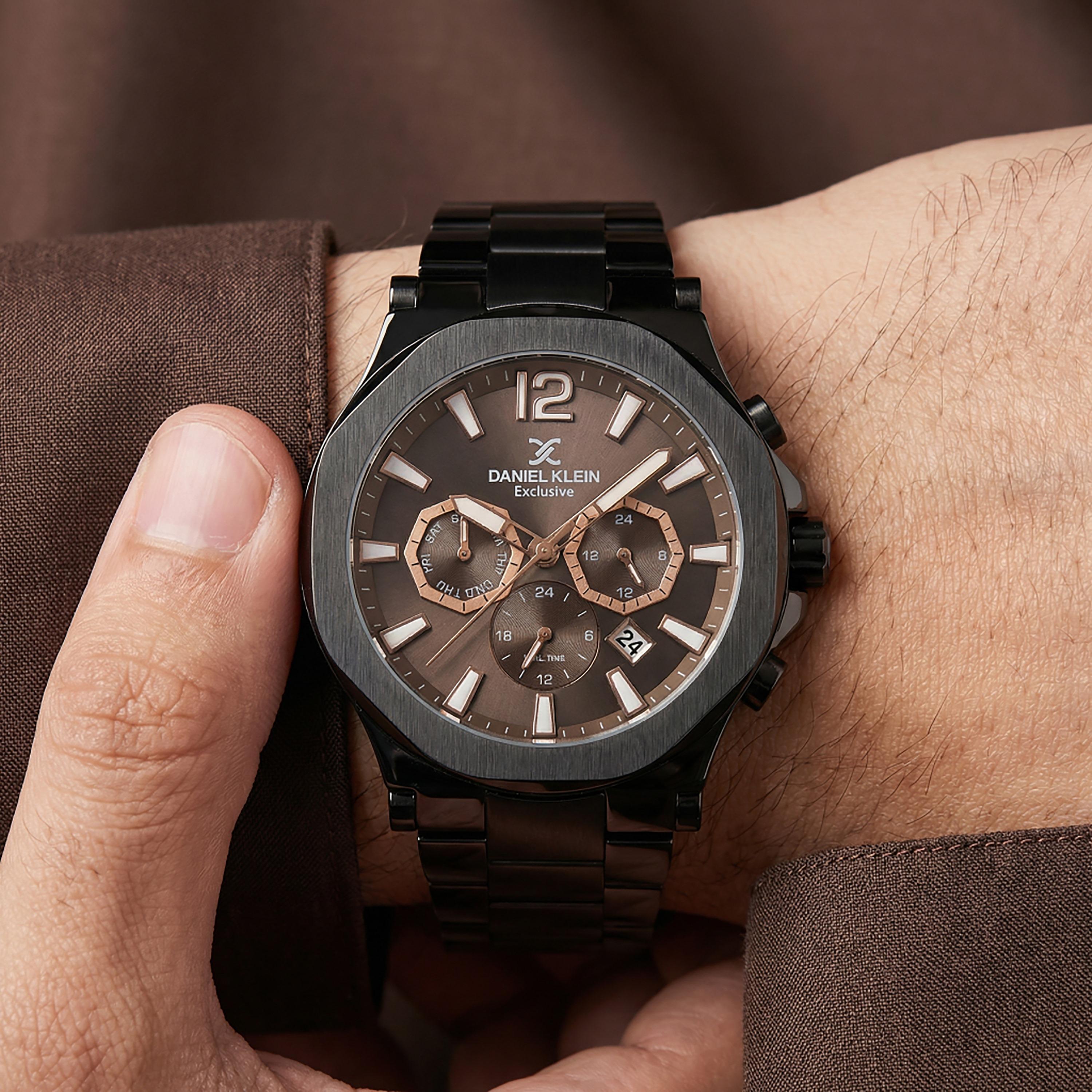 ساعة دانيال كلاين الحصرية للرجال من الفولاذ المقاوم للصدأ الأسود | DK.1.14216-5-men-watchesandjewellery-watches-image-3