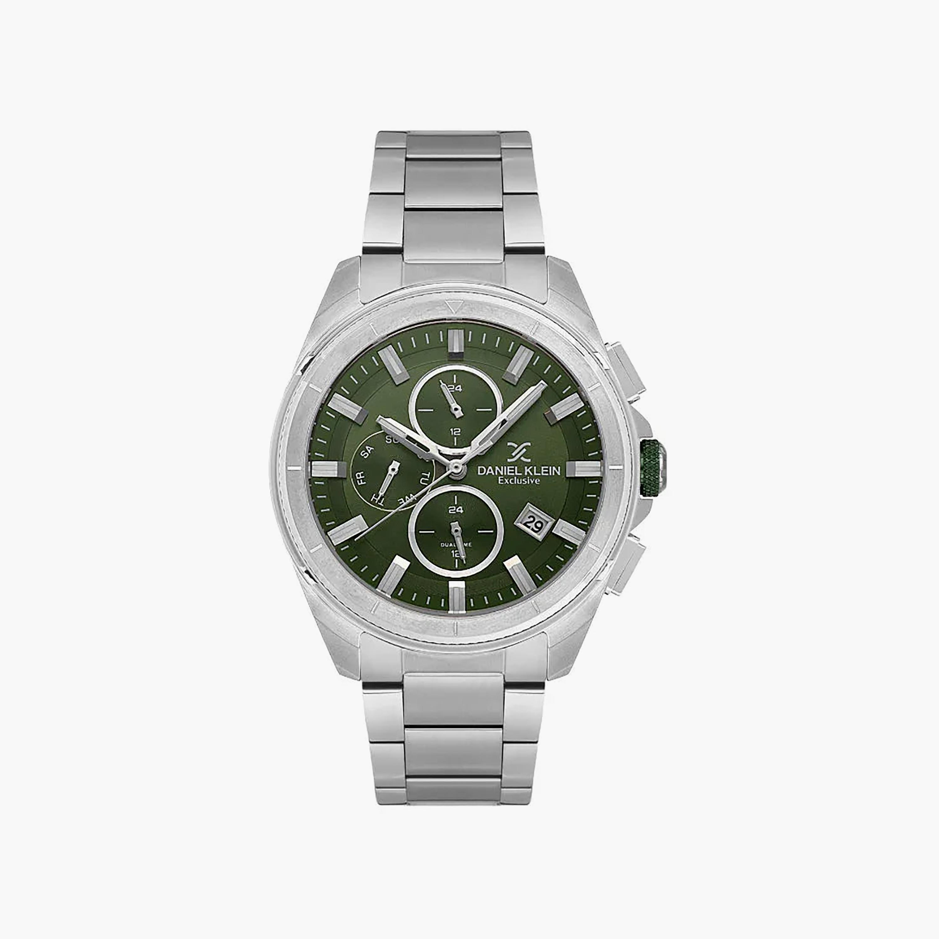 ساعة دانيال كلاين الحصرية للرجال من الفولاذ المقاوم للصدأ الفضي | DK.1.14224-3-men-watchesandjewellery-watches-image-1
