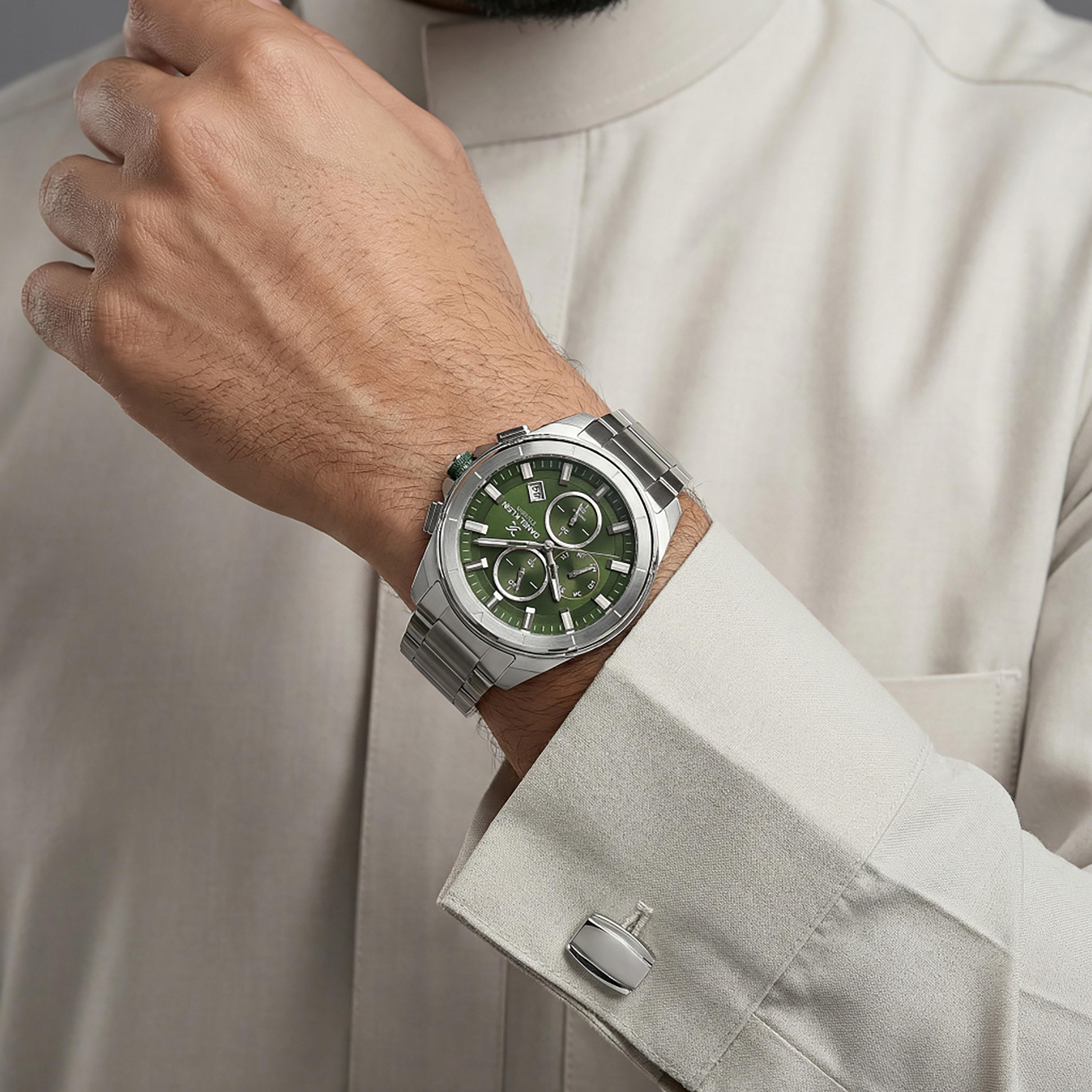 ساعة دانيال كلاين الحصرية للرجال من الفولاذ المقاوم للصدأ الفضي | DK.1.14224-3-men-watchesandjewellery-watches-image-5