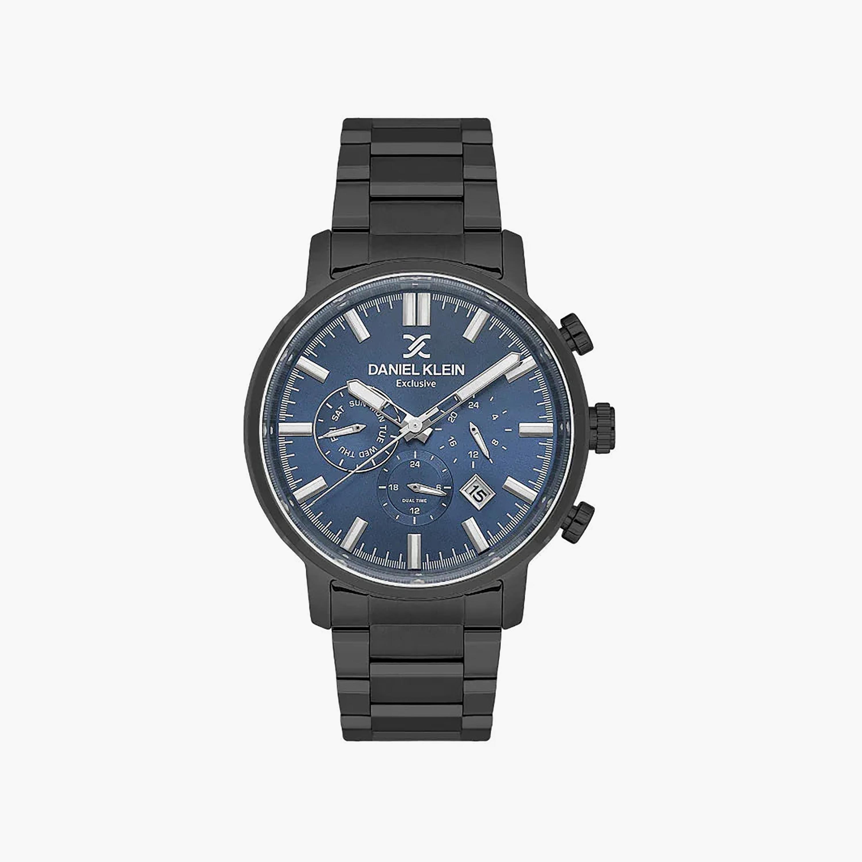 ساعة دانيال كلاين الحصرية للرجال من الفولاذ المقاوم للصدأ الأسود | DK.1.14230-5-men-watchesandjewellery-watches-image-1