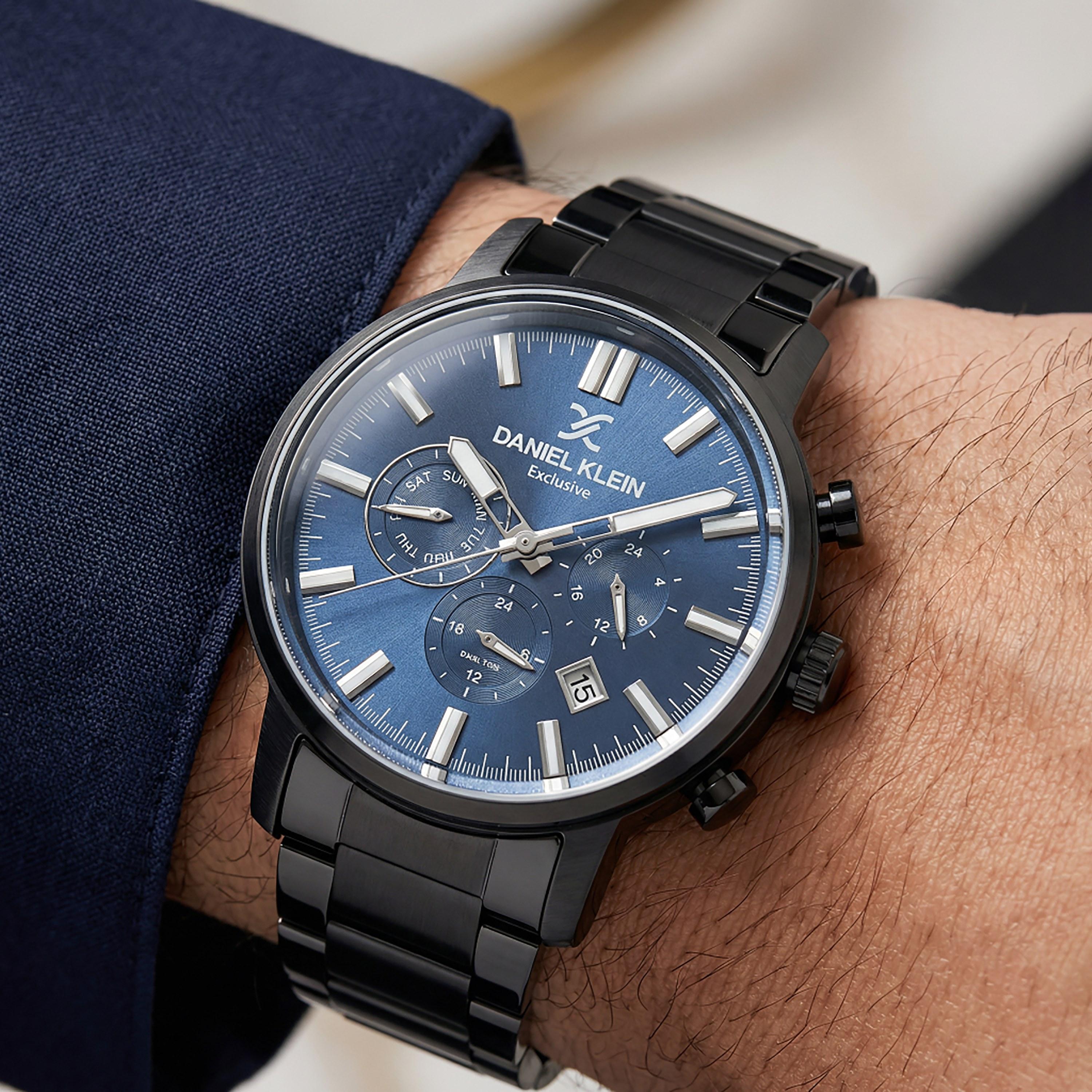 ساعة دانيال كلاين الحصرية للرجال من الفولاذ المقاوم للصدأ الأسود | DK.1.14230-5-men-watchesandjewellery-watches-image-3