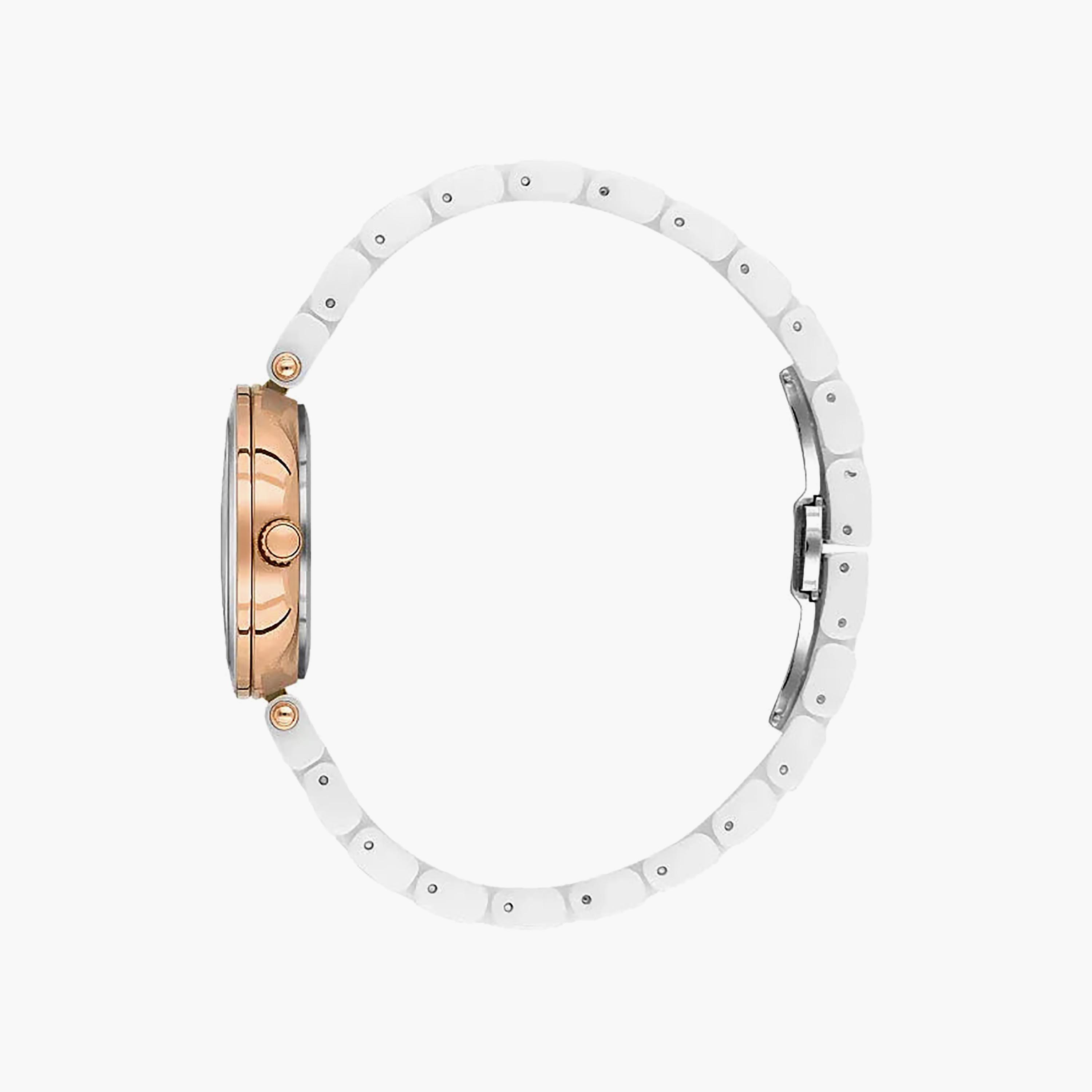 ساعة دانيال كلاين النسائية الفاخرة بسوار من السيراميك الأبيض | DK.1.14282-1-women-watchesandjewellery-watches-image-2