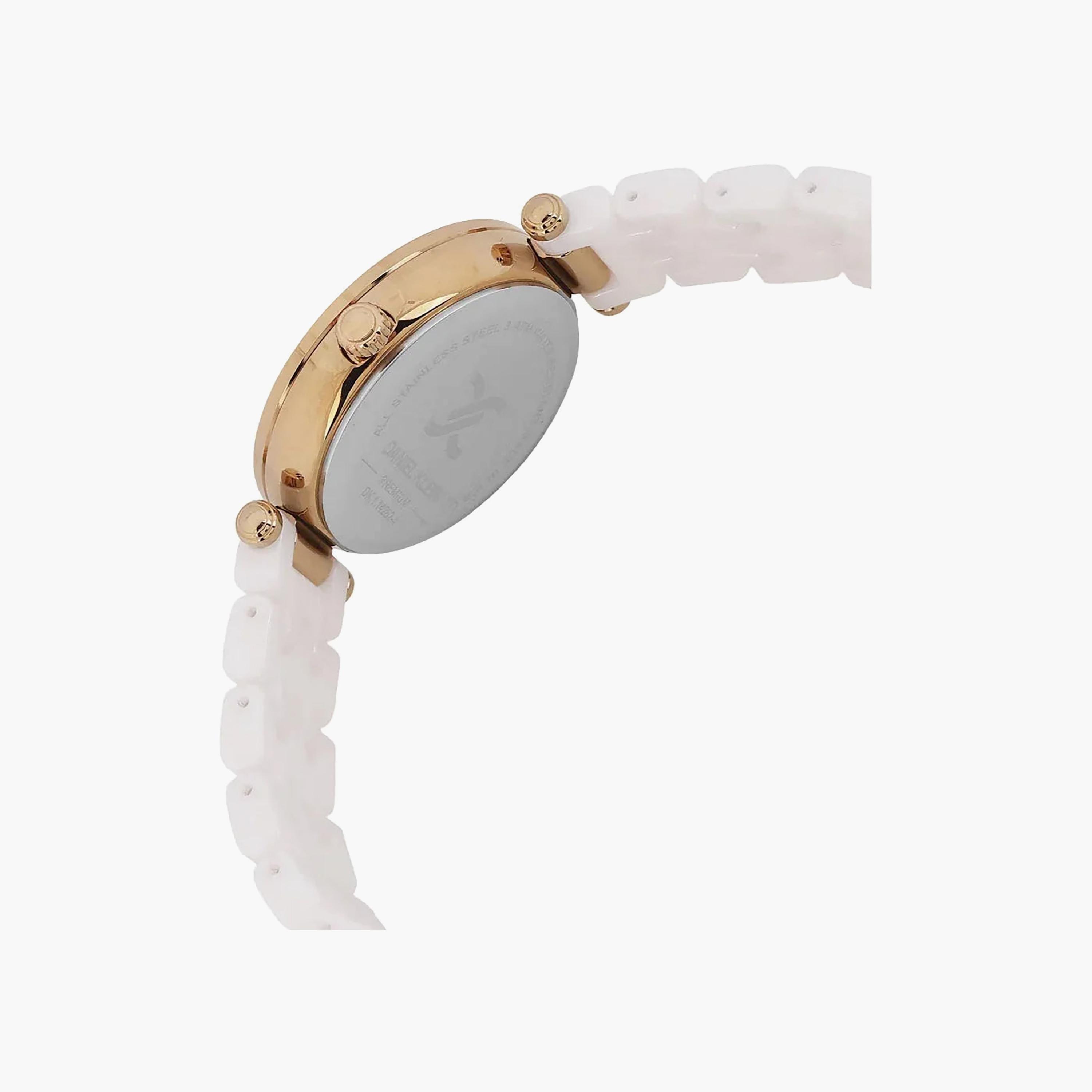 ساعة دانيال كلاين النسائية الفاخرة بسوار من السيراميك الأبيض | DK.1.14282-1-women-watchesandjewellery-watches-image-3
