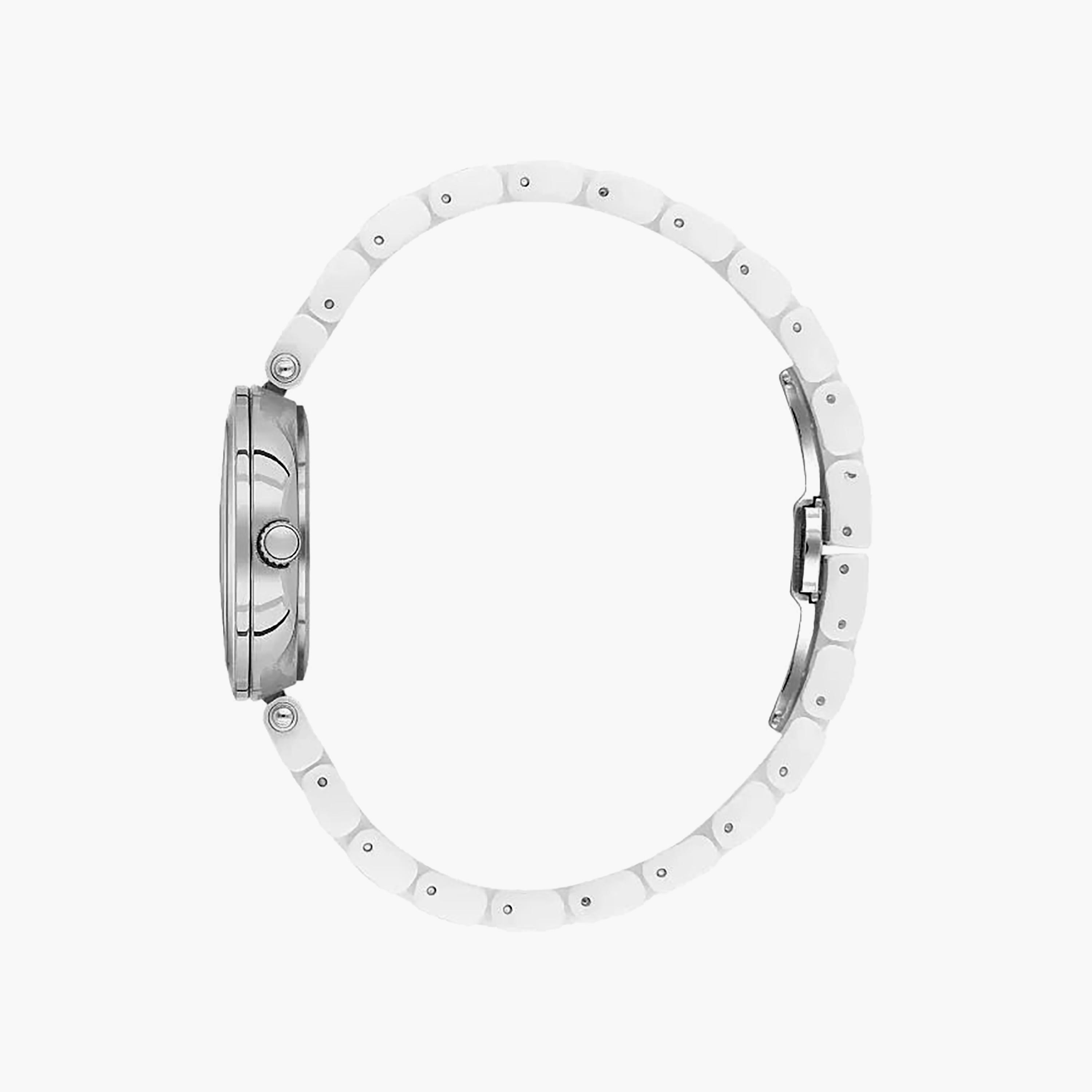 ساعة دانيال كلاين النسائية الفاخرة بسوار من السيراميك الأبيض | DK.1.14282-2-women-watchesandjewellery-watches-image-2