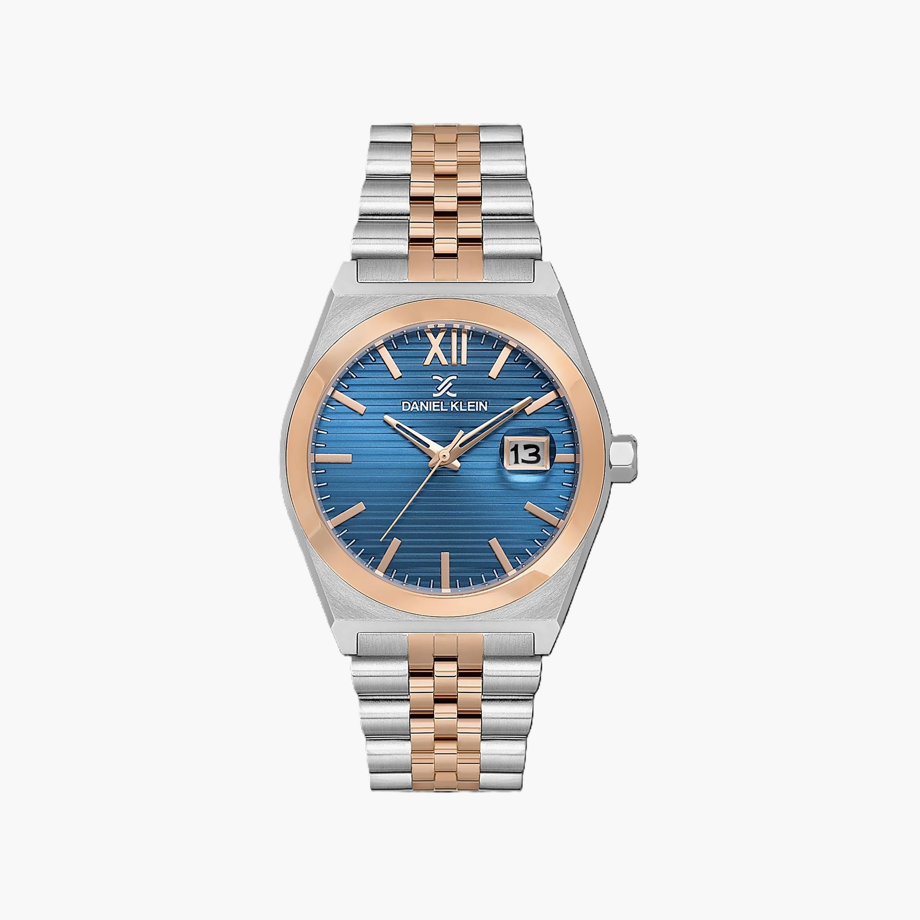 Daniel Klein Pair Silver and Rose Gold Stainless Steel Watch for Couple | DK.1.14283-5-men-watchesandjewellery-watches-image-2