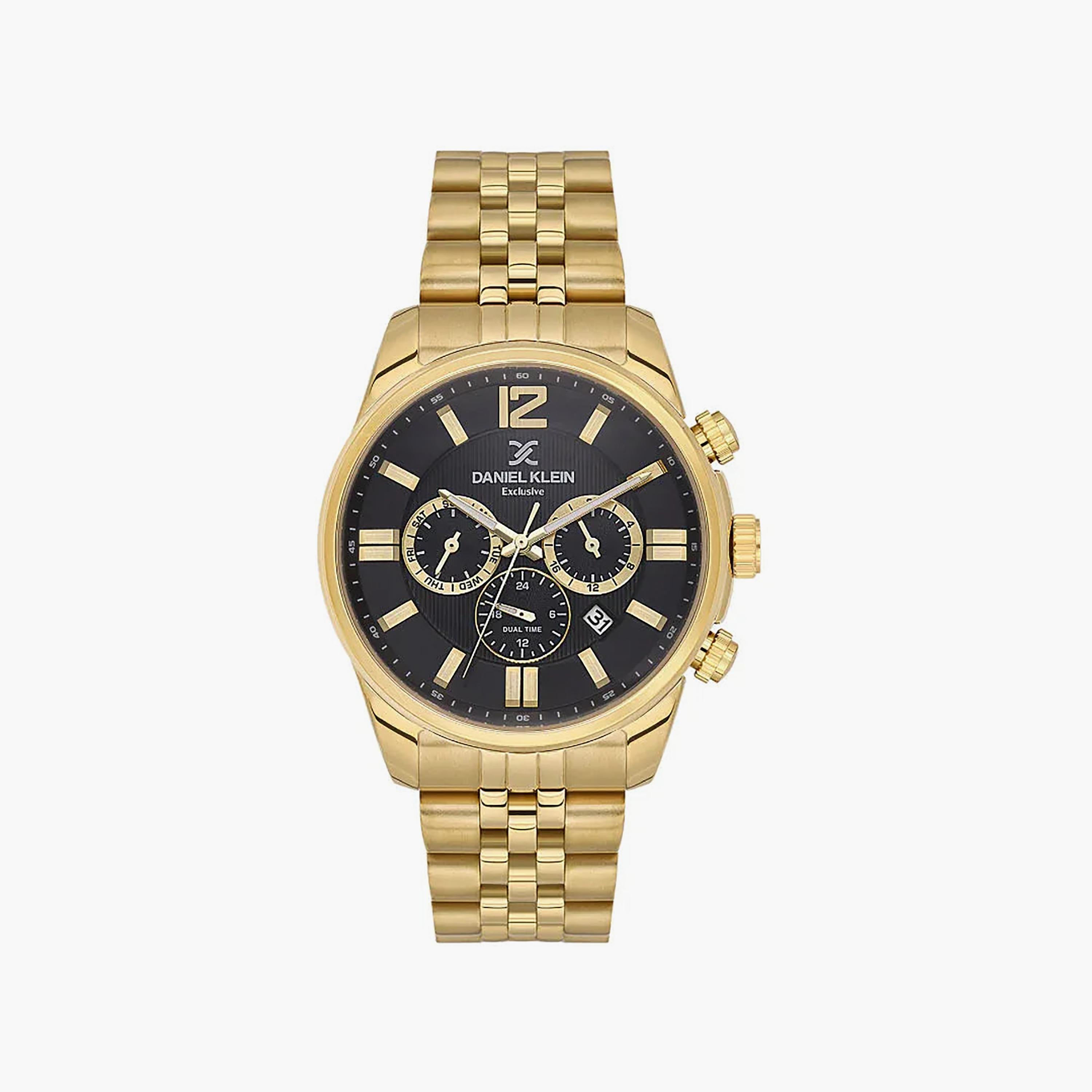 ساعة دانيال كلاين حصرية للرجال من الفولاذ المقاوم للصدأ الذهبي | DK.6.14232-5-men-watchesandjewellery-watches-image-1