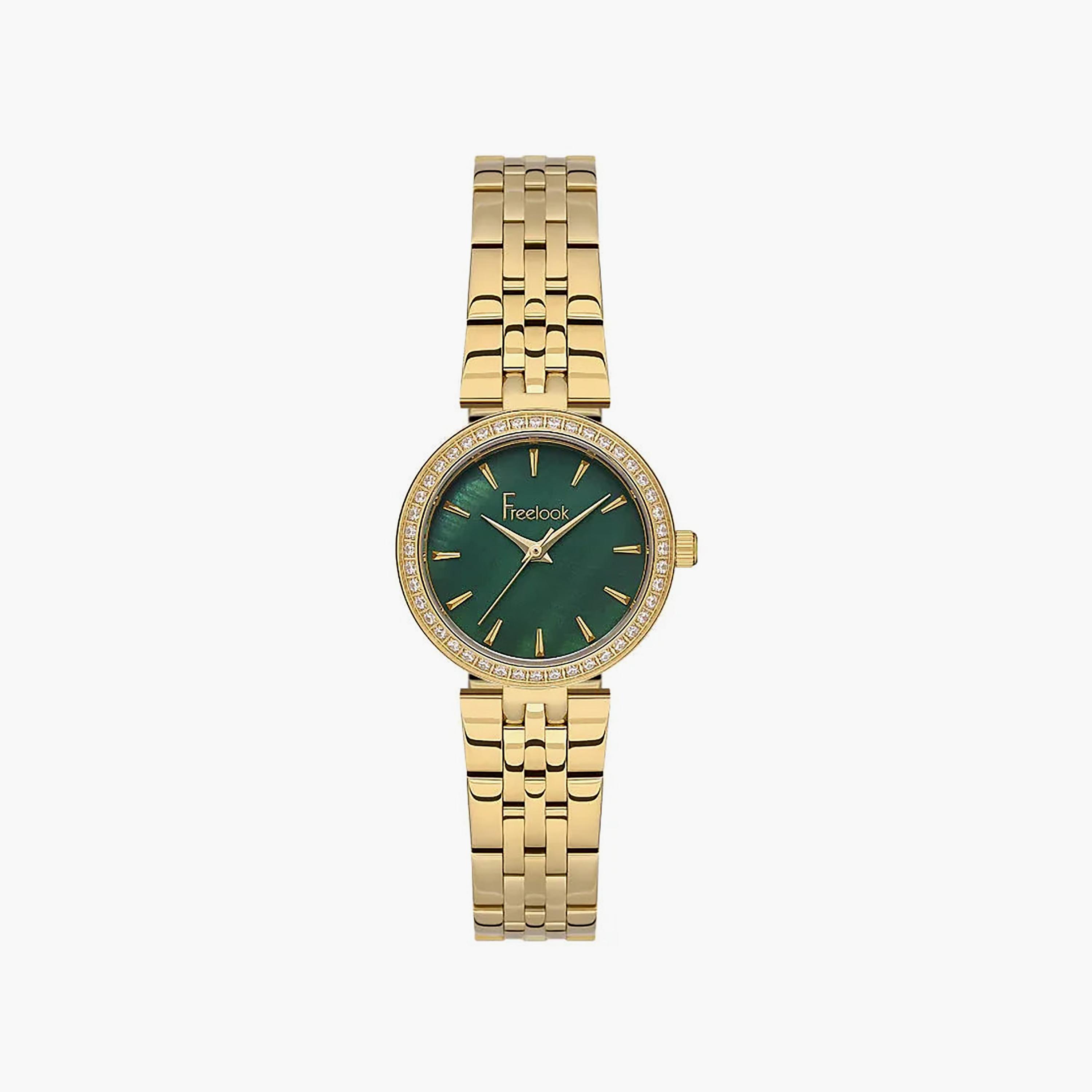ساعة فريلوك لوميير الذهبية المصنوعة من الفولاذ المقاوم للصدأ للنساء | FL.1.10426-2-women-watchesandjewellery-watches-image-1