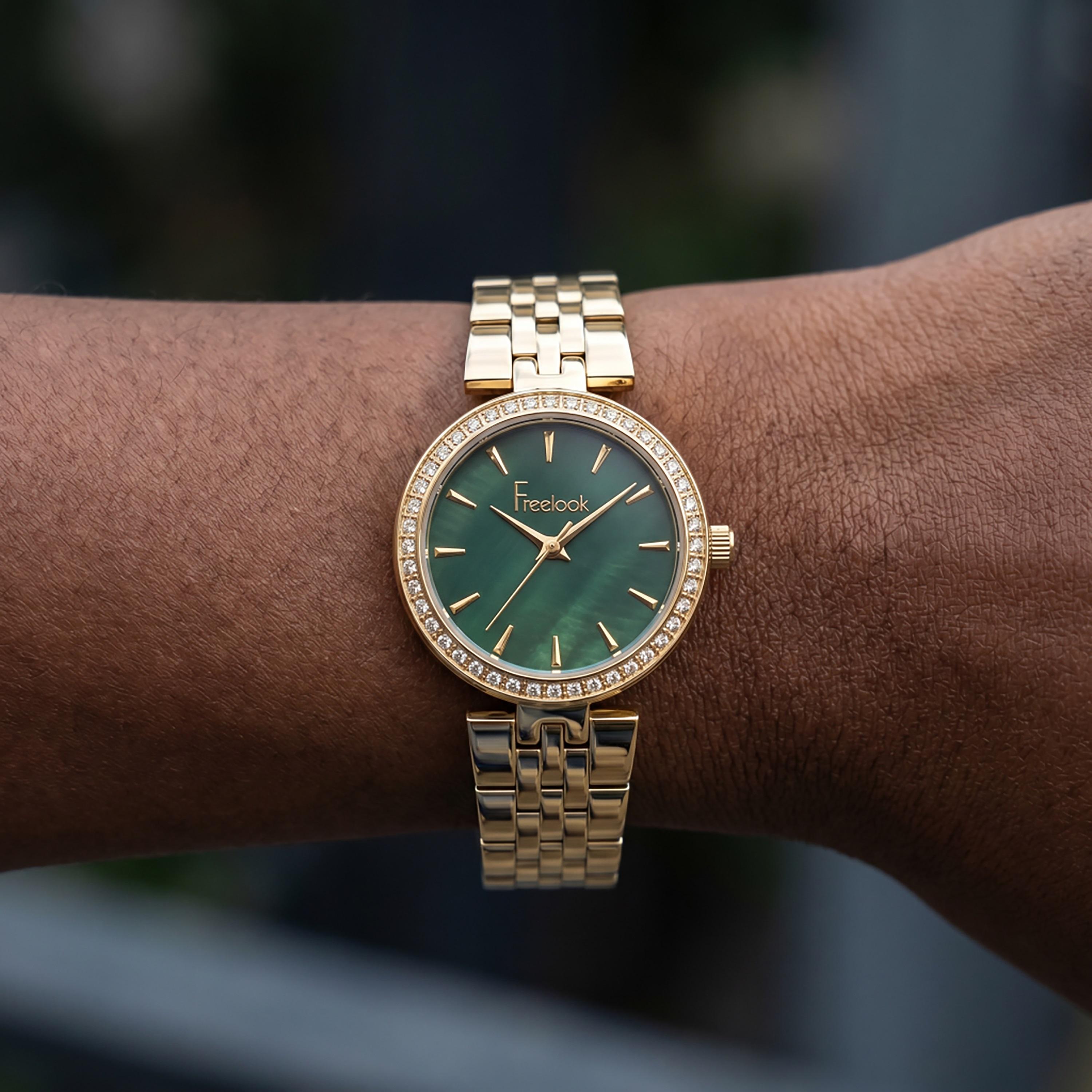 ساعة فريلوك لوميير الذهبية المصنوعة من الفولاذ المقاوم للصدأ للنساء | FL.1.10426-2-women-watchesandjewellery-watches-image-3
