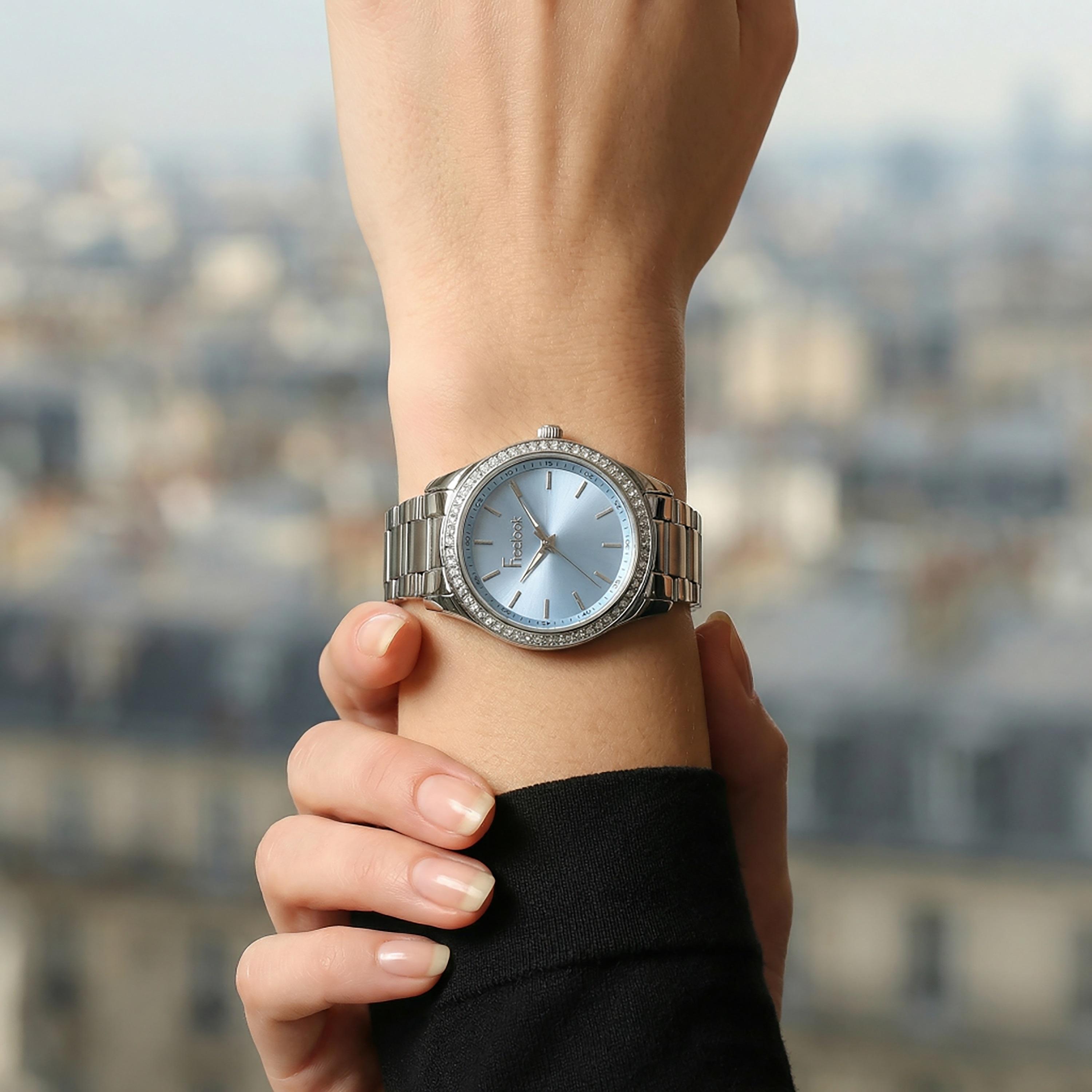 ساعة فريلوك لوميير الفضية المصنوعة من الفولاذ المقاوم للصدأ للنساء | FL.1.10519-2-women-watchesandjewellery-watches-image-3