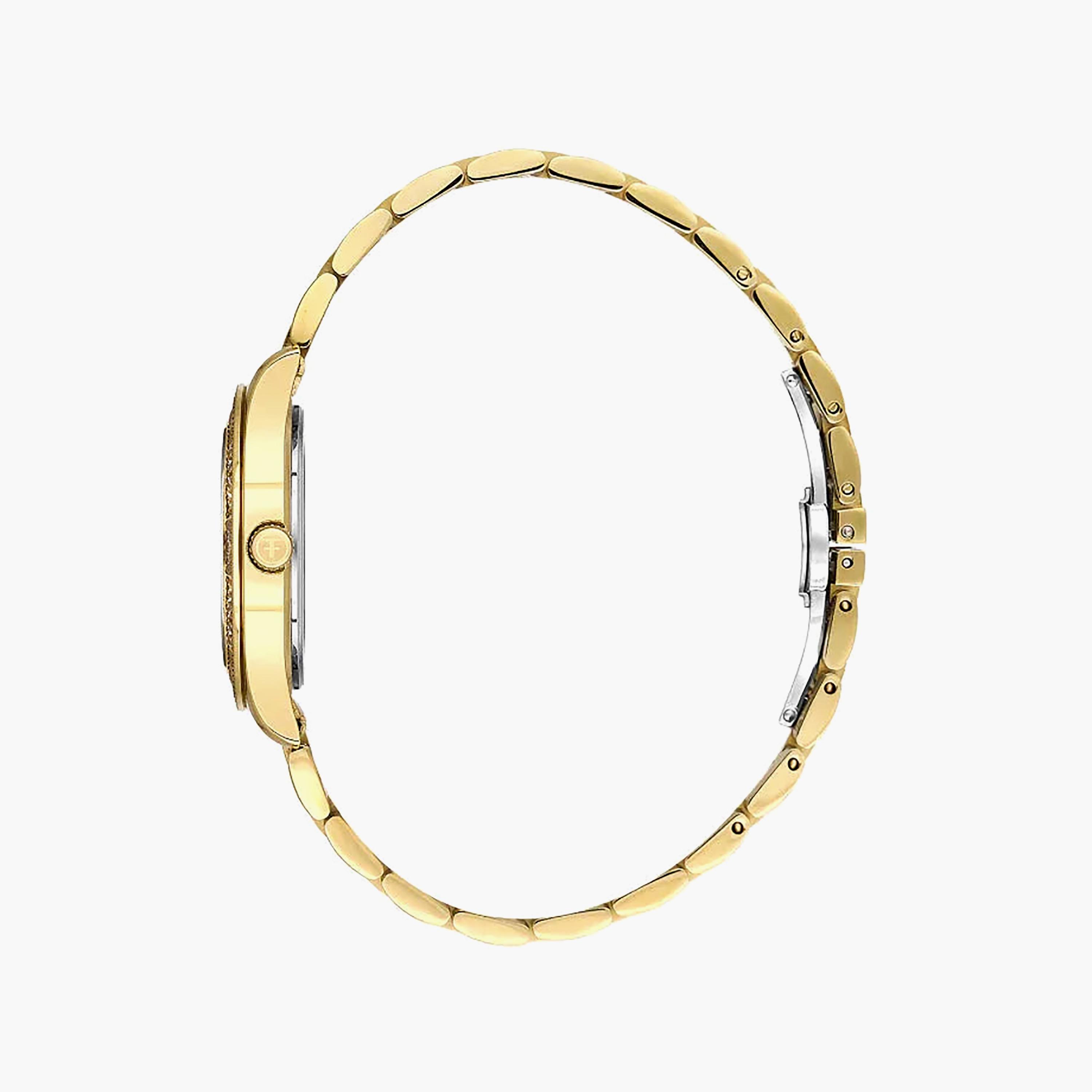 Freelook Lumiere Gold Stainless Steel Watch for Women | FL.1.10519-3-women-watchesandjewellery-watches-image-2