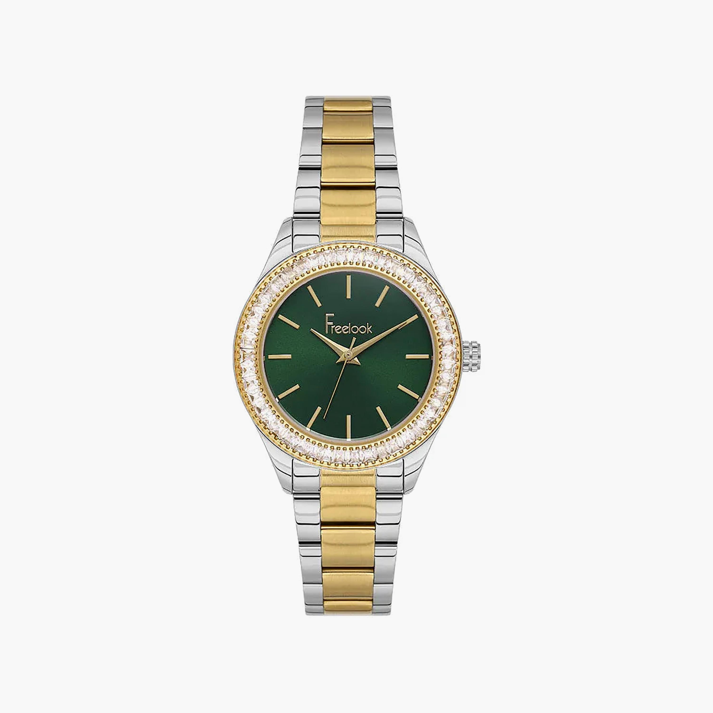 Freelook Lumiere Silver and Gold Stainless Steel Watch for Women | FL.1.10519-5-women-watchesandjewellery-watches-image-1