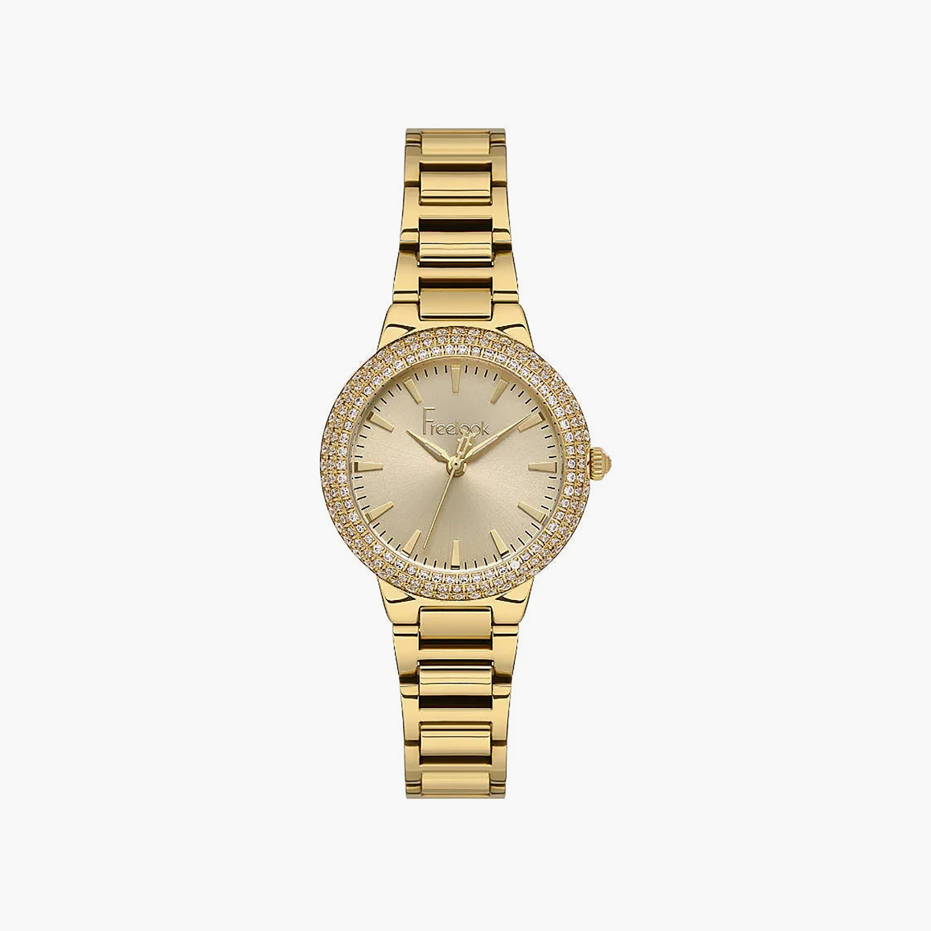ساعة فريلوك شارمانت الذهبية المصنوعة من الفولاذ المقاوم للصدأ للنساء | FL.1.10523-3-women-watchesandjewellery-watches-image-1