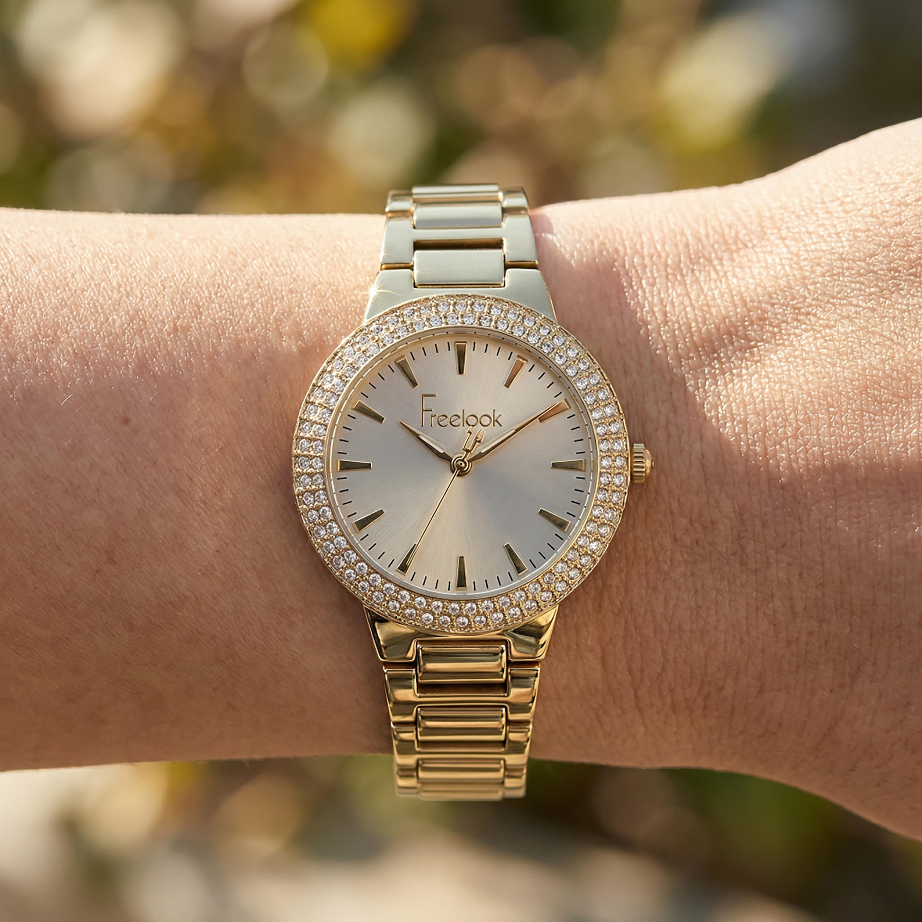 ساعة فريلوك شارمانت الذهبية المصنوعة من الفولاذ المقاوم للصدأ للنساء | FL.1.10523-3-women-watchesandjewellery-watches-image-3