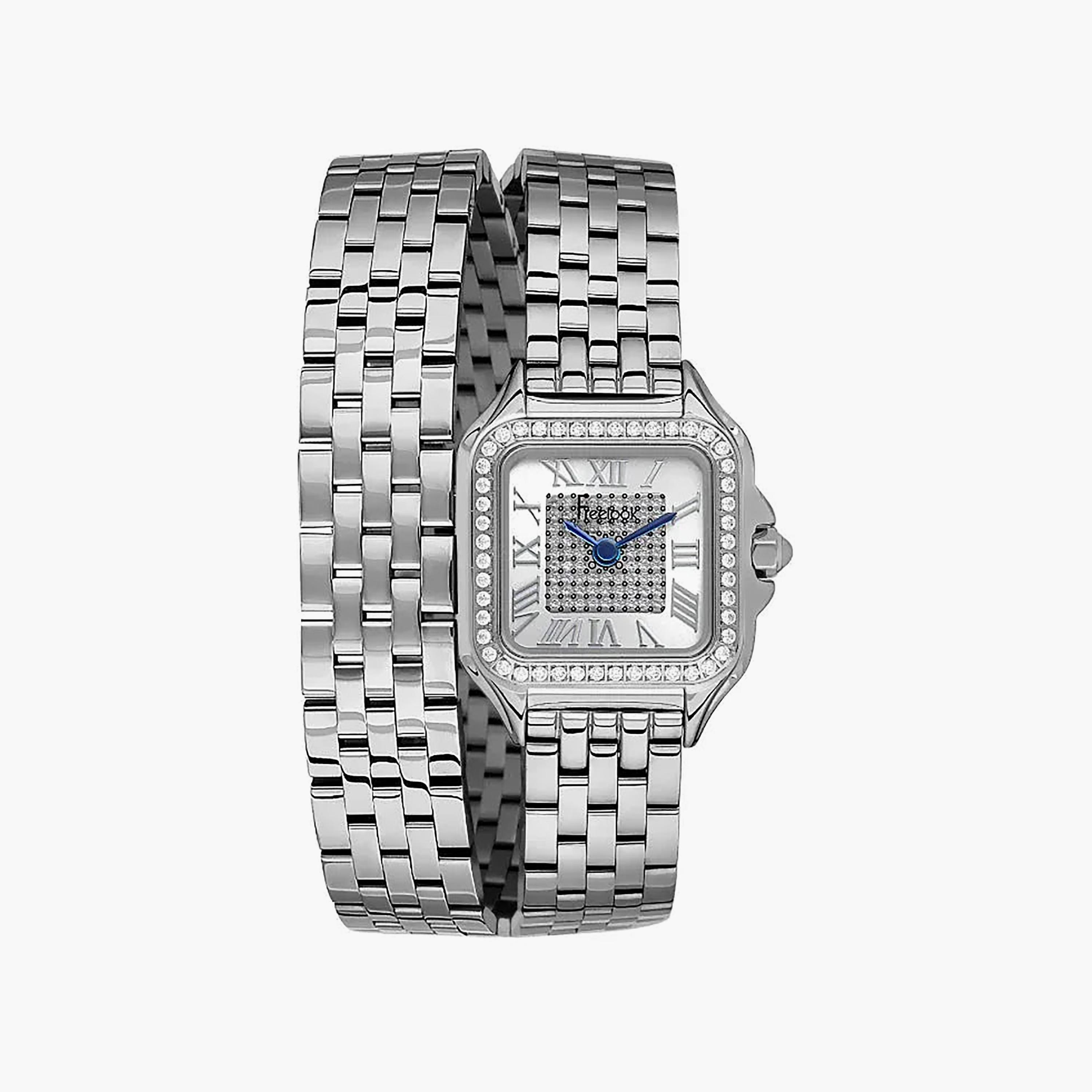 ساعة فريلوك لوميير الفضية المصنوعة من الفولاذ المقاوم للصدأ للنساء | FL.1.10524-1-women-watchesandjewellery-watches-image-1