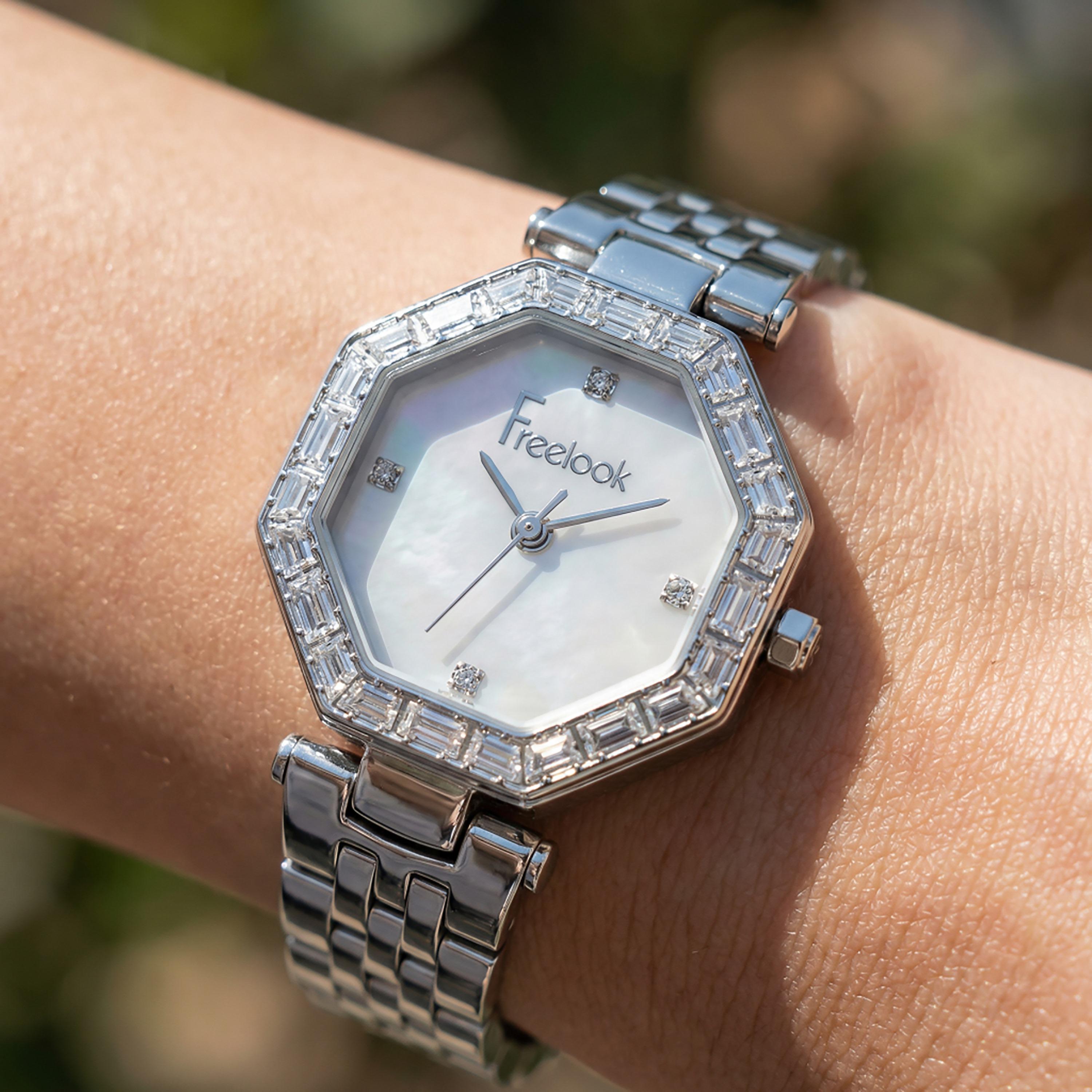 ساعة فريلوك لوميير الفضية المصنوعة من الفولاذ المقاوم للصدأ للنساء | FL.1.10529-1-women-watchesandjewellery-watches-image-3