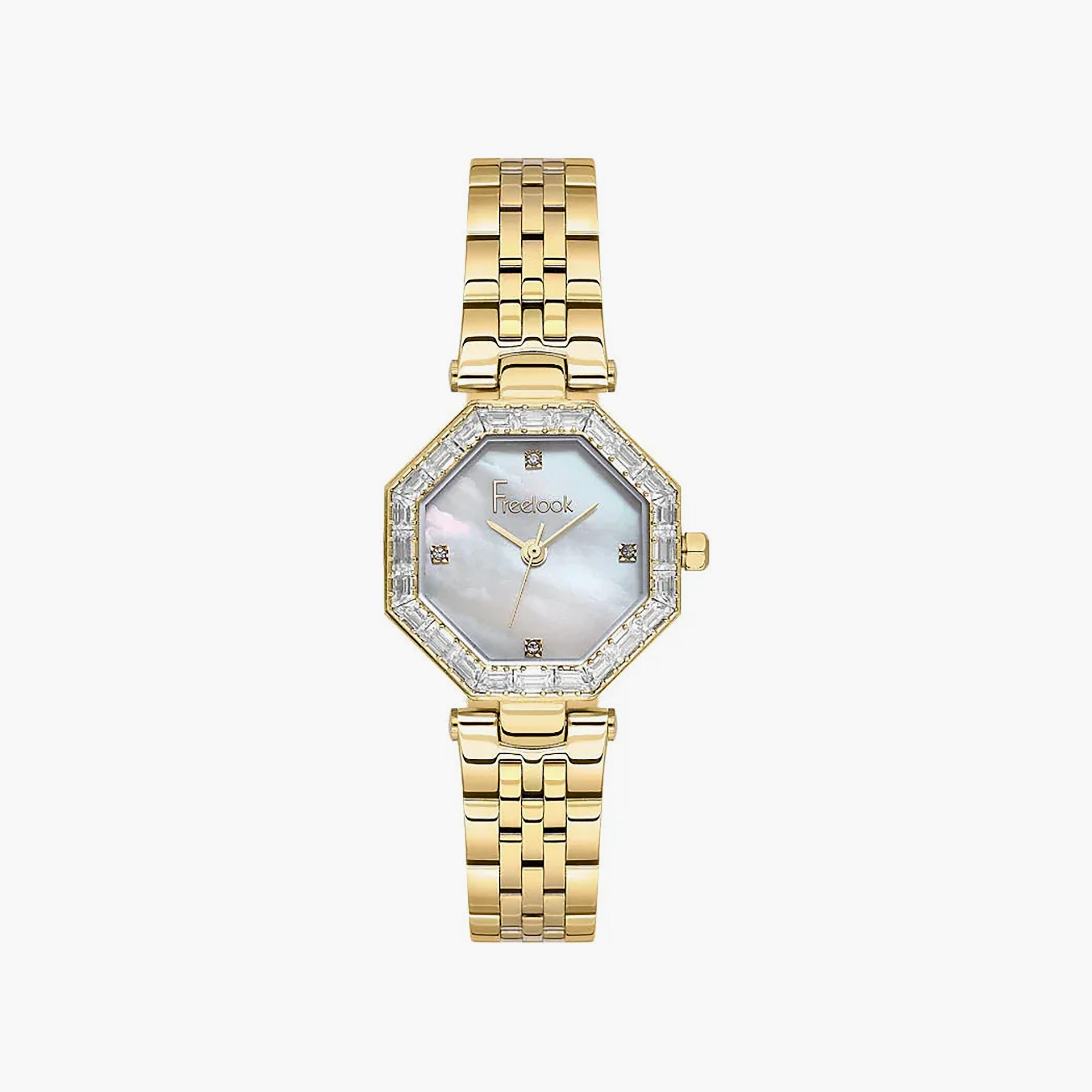 ساعة فريلوك لوميير الذهبية المصنوعة من الفولاذ المقاوم للصدأ للنساء | FL.1.10529-2-women-watchesandjewellery-watches-image-1