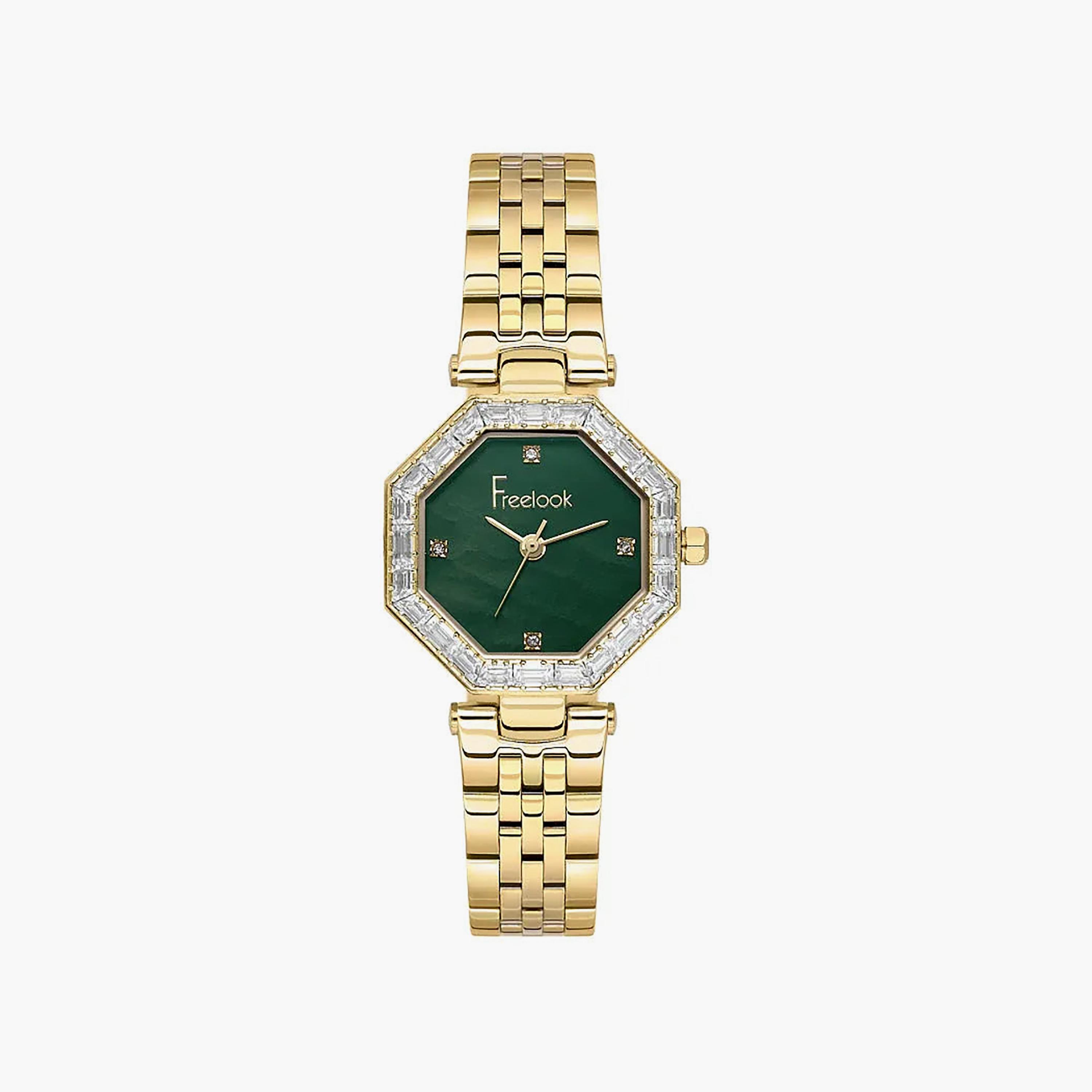ساعة فريلوك لوميير الذهبية المصنوعة من الفولاذ المقاوم للصدأ للنساء | FL.1.10529-3-women-watchesandjewellery-watches-image-1