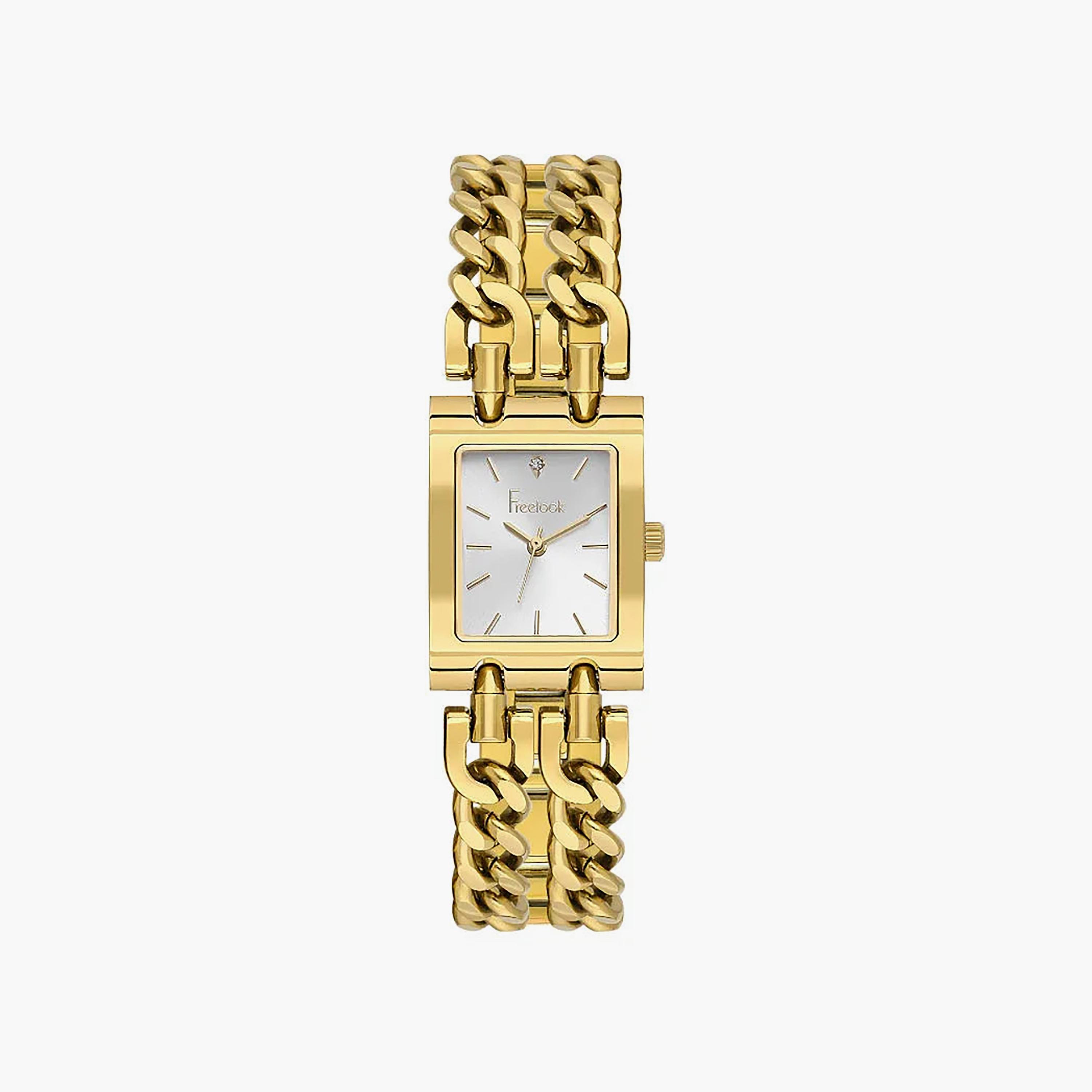 Freelook Jolie Gold Stainless Steel Watch for Women | FL.1.10538-2-women-watchesandjewellery-watches-image-1