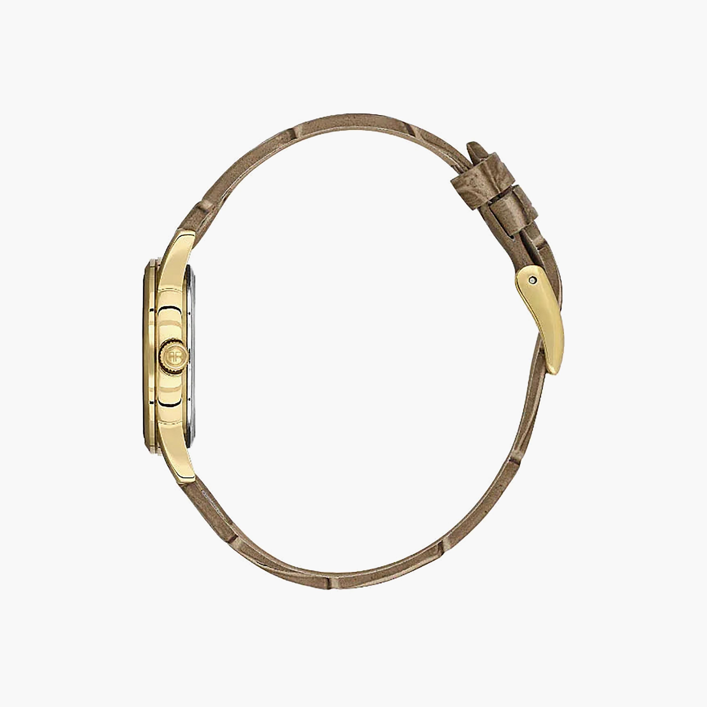Freelook Naturelle Khaki Leather Watch for Women | FL.1.10541-4-women-watchesandjewellery-watches-image-2