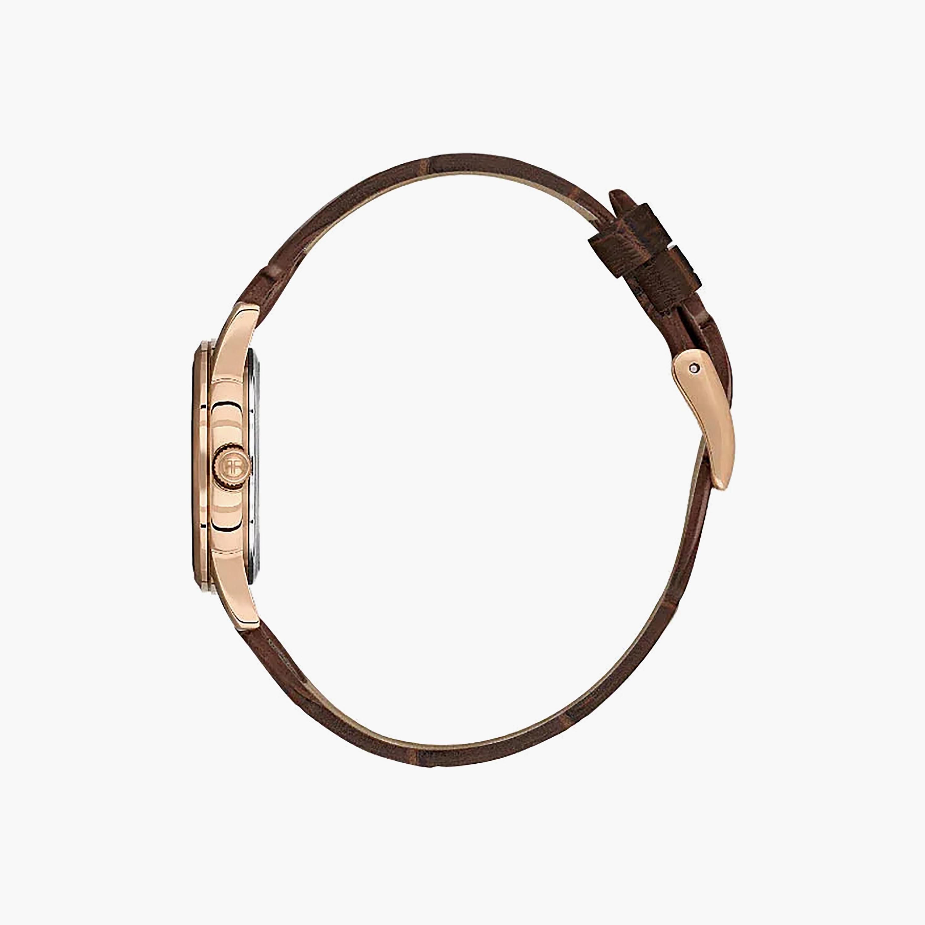 Freelook Naturelle Dark Brown Leather Watch for Women | FL.1.10541-5-women-watchesandjewellery-watches-image-2