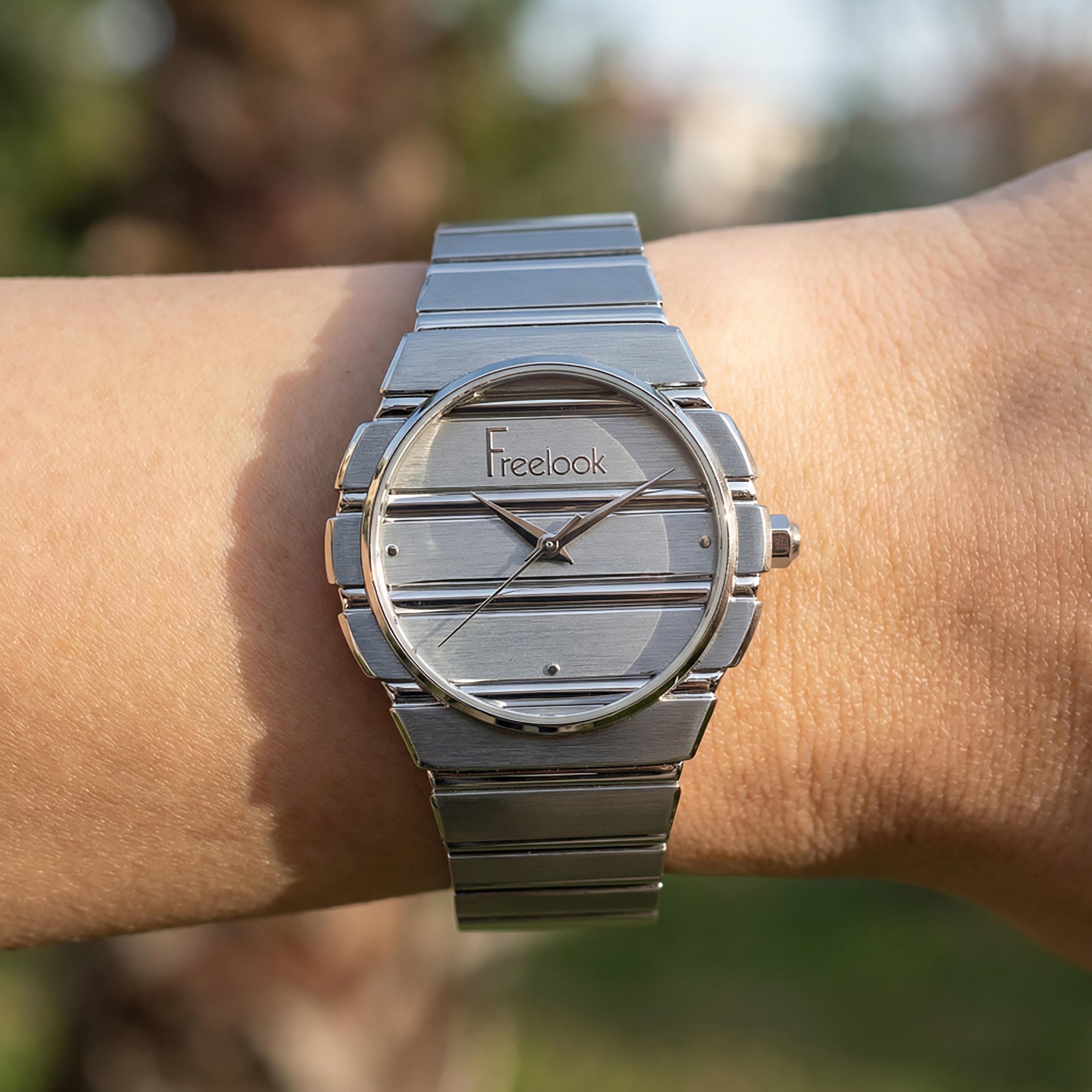 Freelook Charmant Silver Stainless Steel Watch for Women | FL.1.10543-1-women-watchesandjewellery-watches-image-3