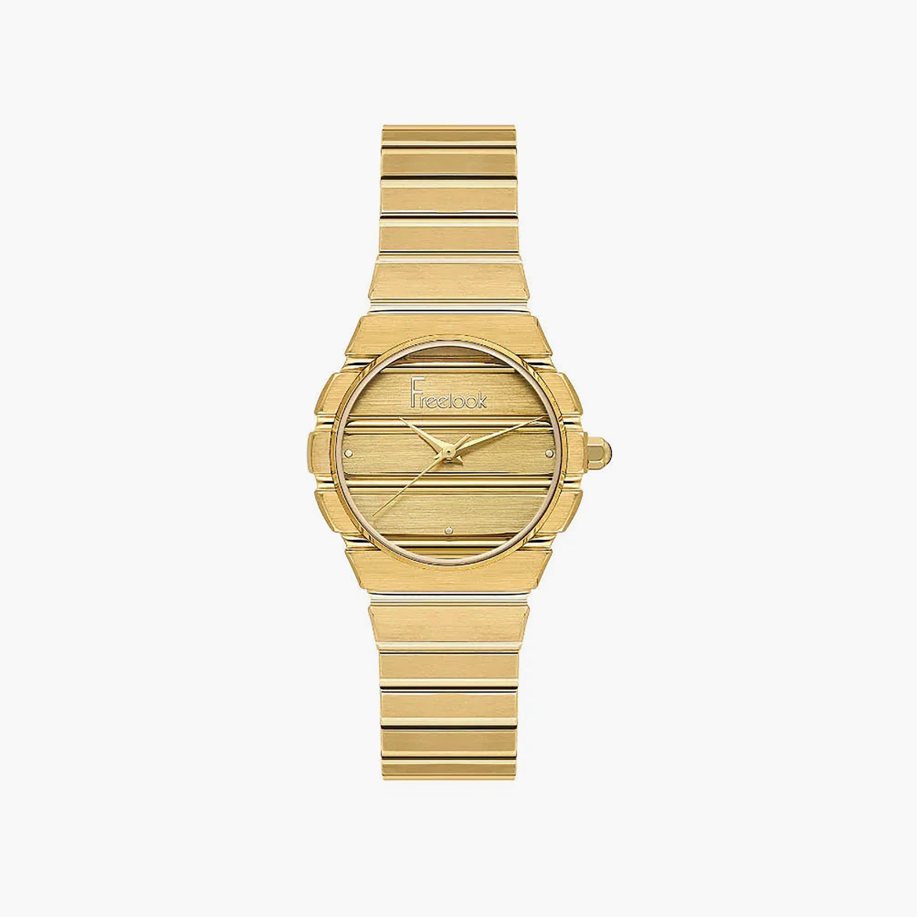 Freelook Charmant Gold Stainless Steel Watch for Women | FL.1.10543-2-women-watchesandjewellery-watches-image-1