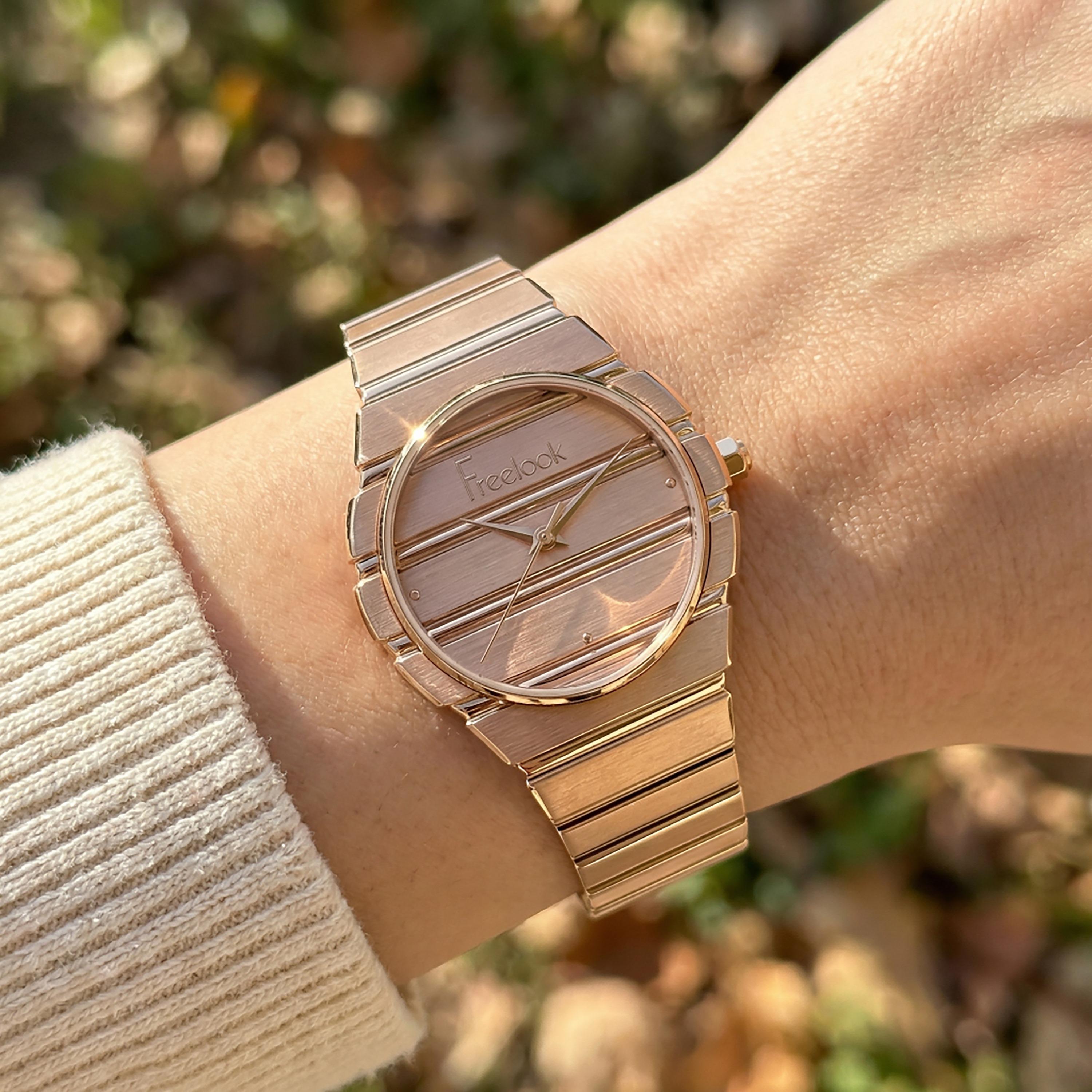 Freelook Charmant Rose Gold Stainless Steel Watch for Women | FL.1.10543-3-women-watchesandjewellery-watches-image-3