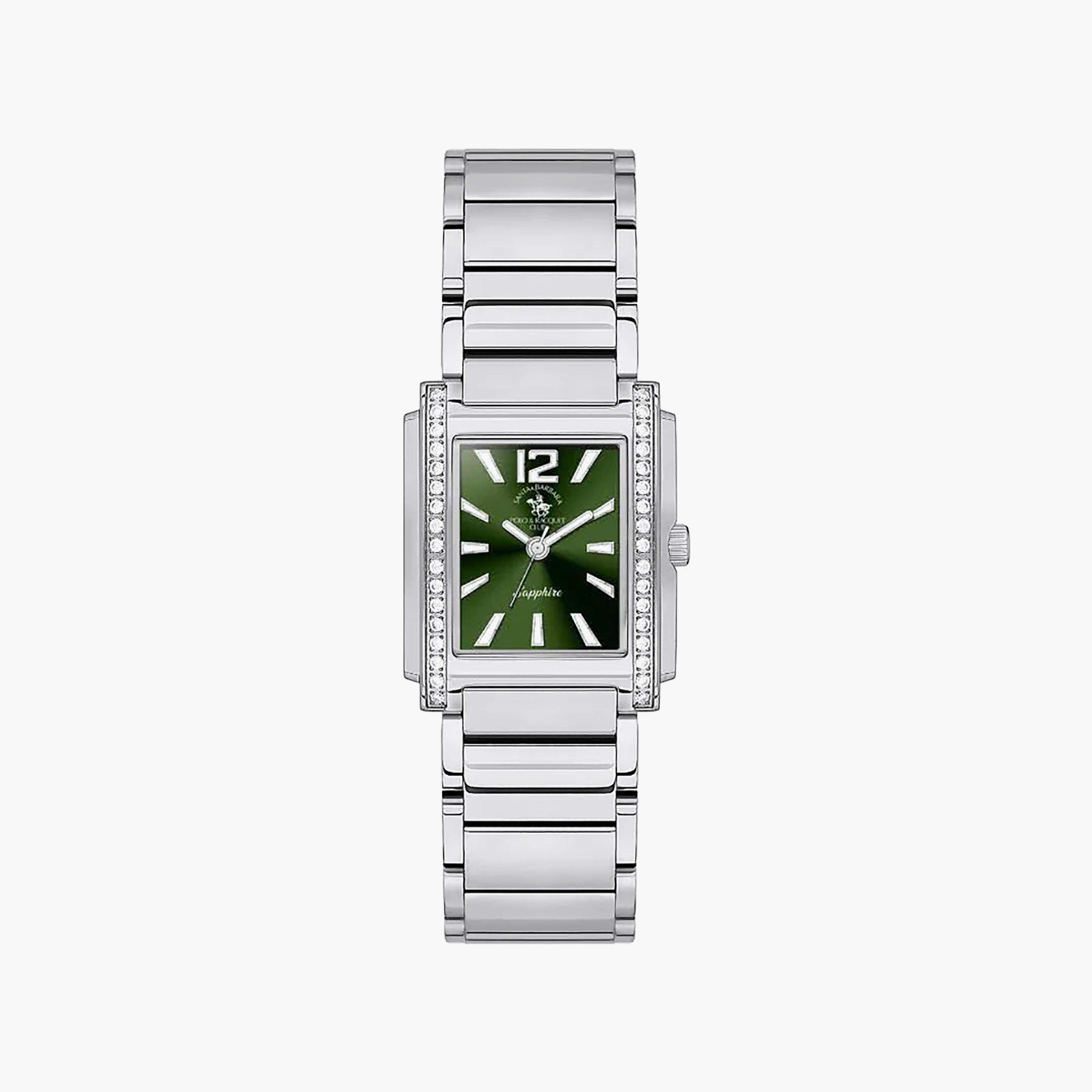 Santa Barbara Polo   Racquet Club Luxury Silver Stainless Steel Watch for Women | SB.1.10547-2-women-watchesandjewellery-watches-image-1